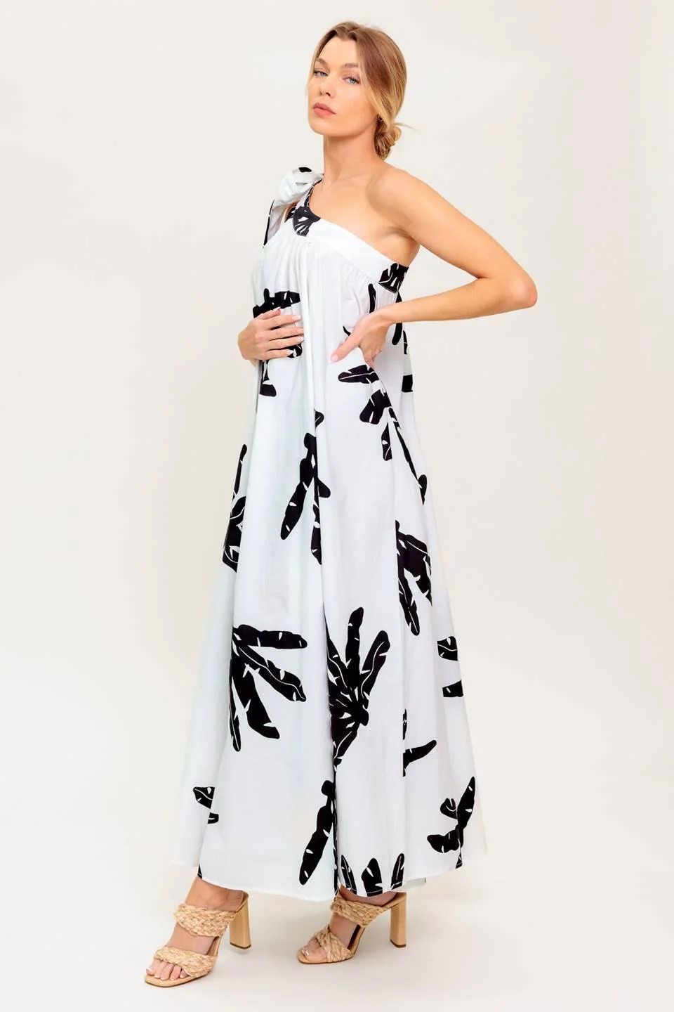 Sunset Serenade Woven Maxi Dress - Image 4