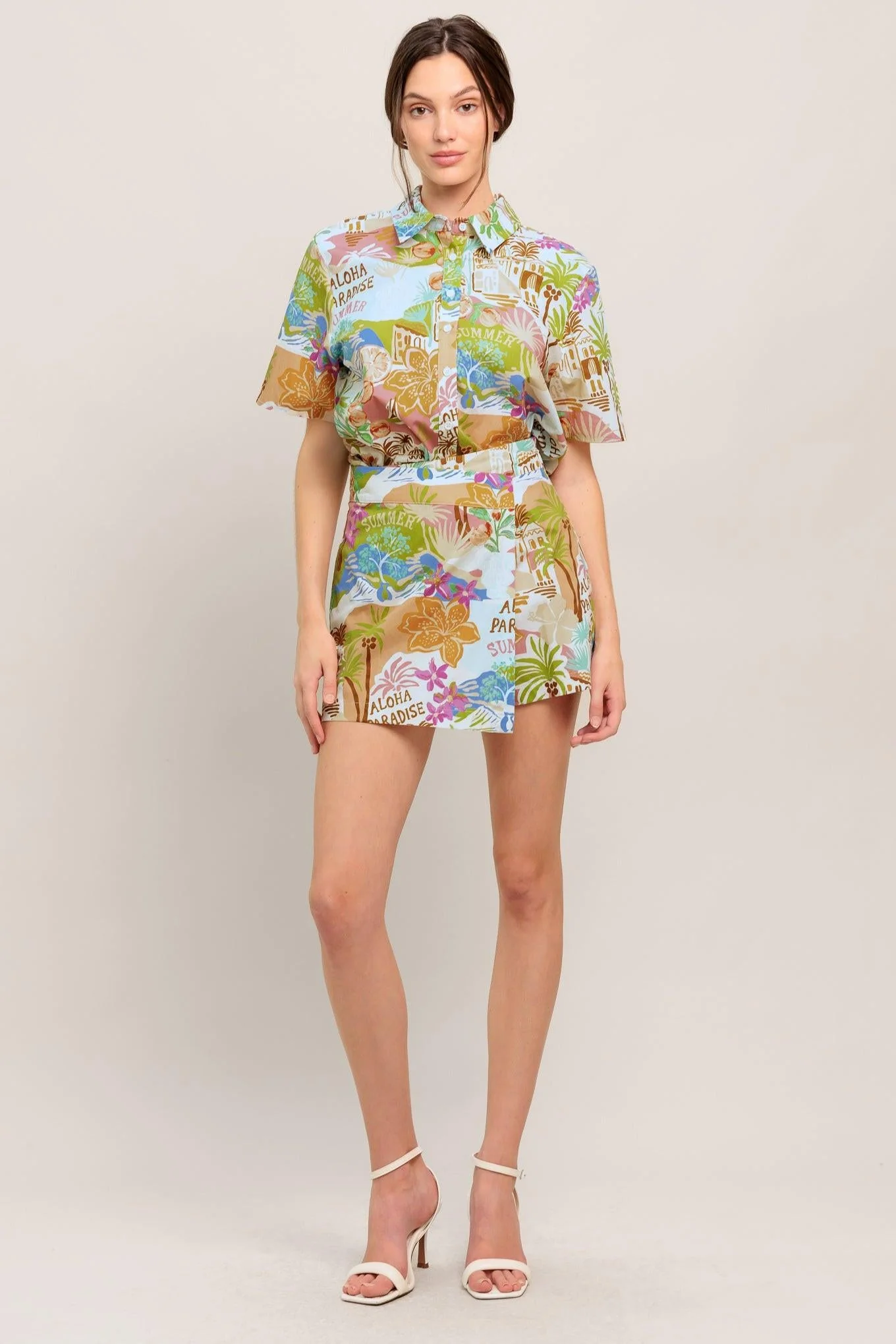 Sunshine Getaway Woven Skort - Image 5