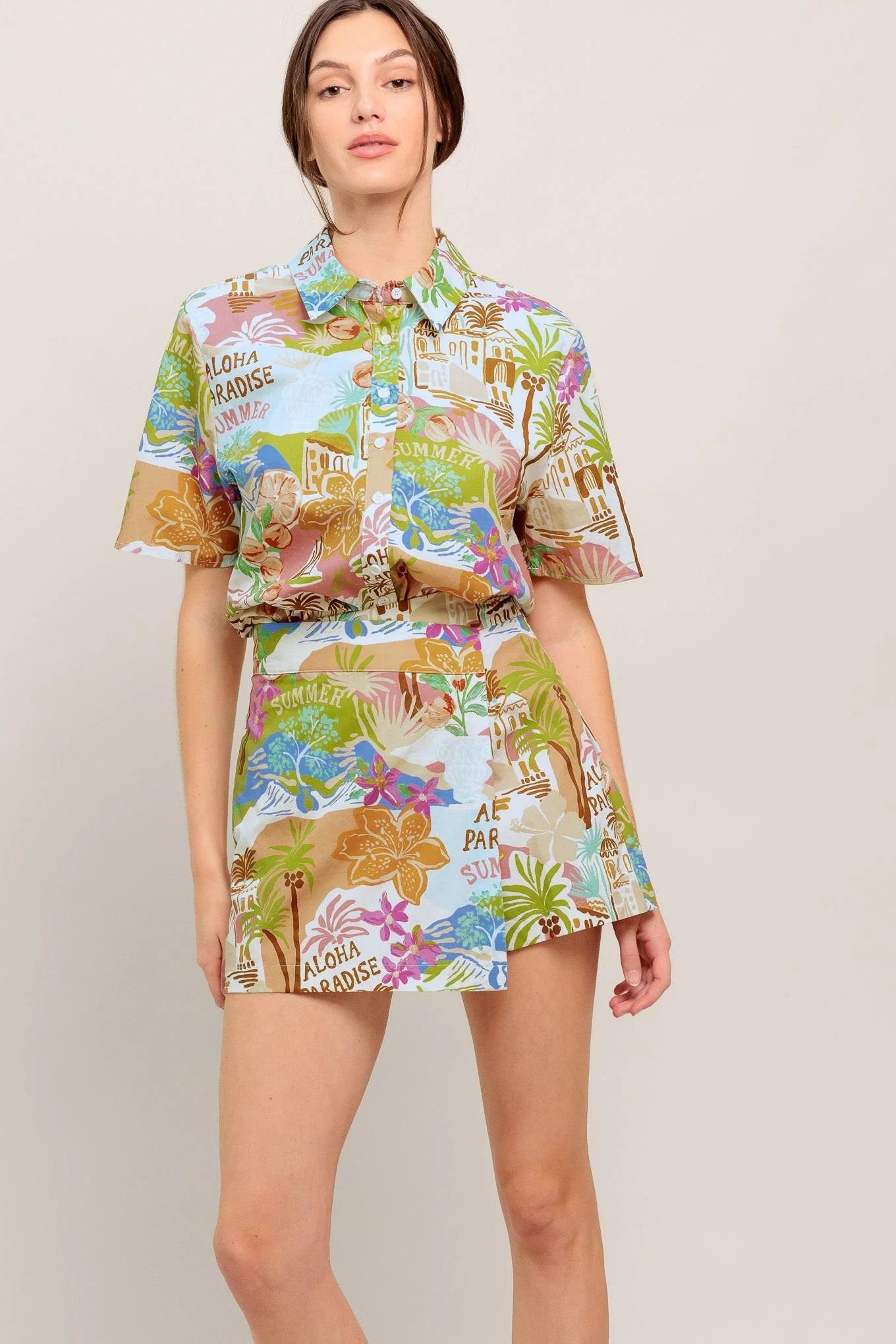 Sunshine Getaway Woven Skort - Image 6