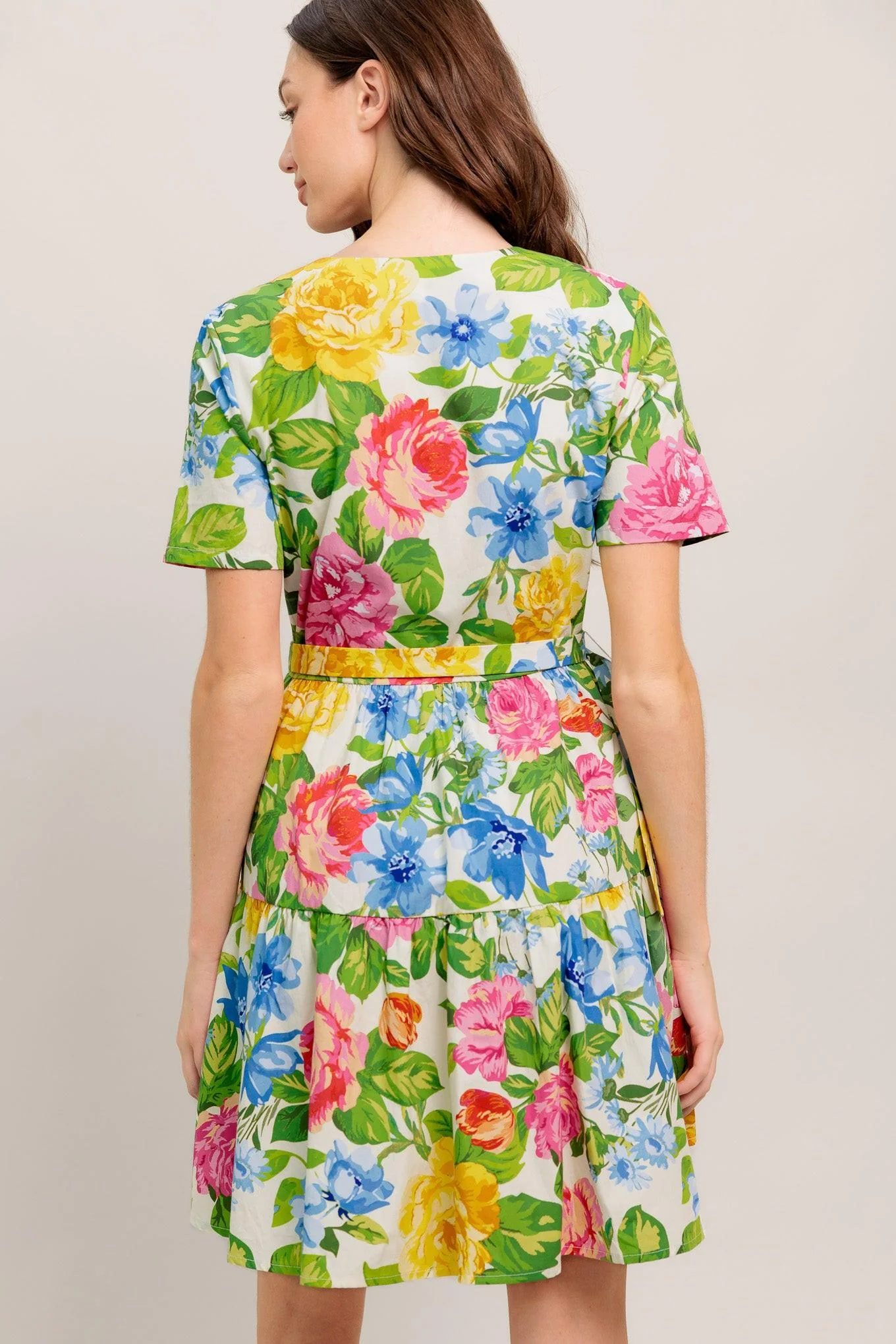 Sunshine in Full Bloom Woven Mini Dress - Image 2