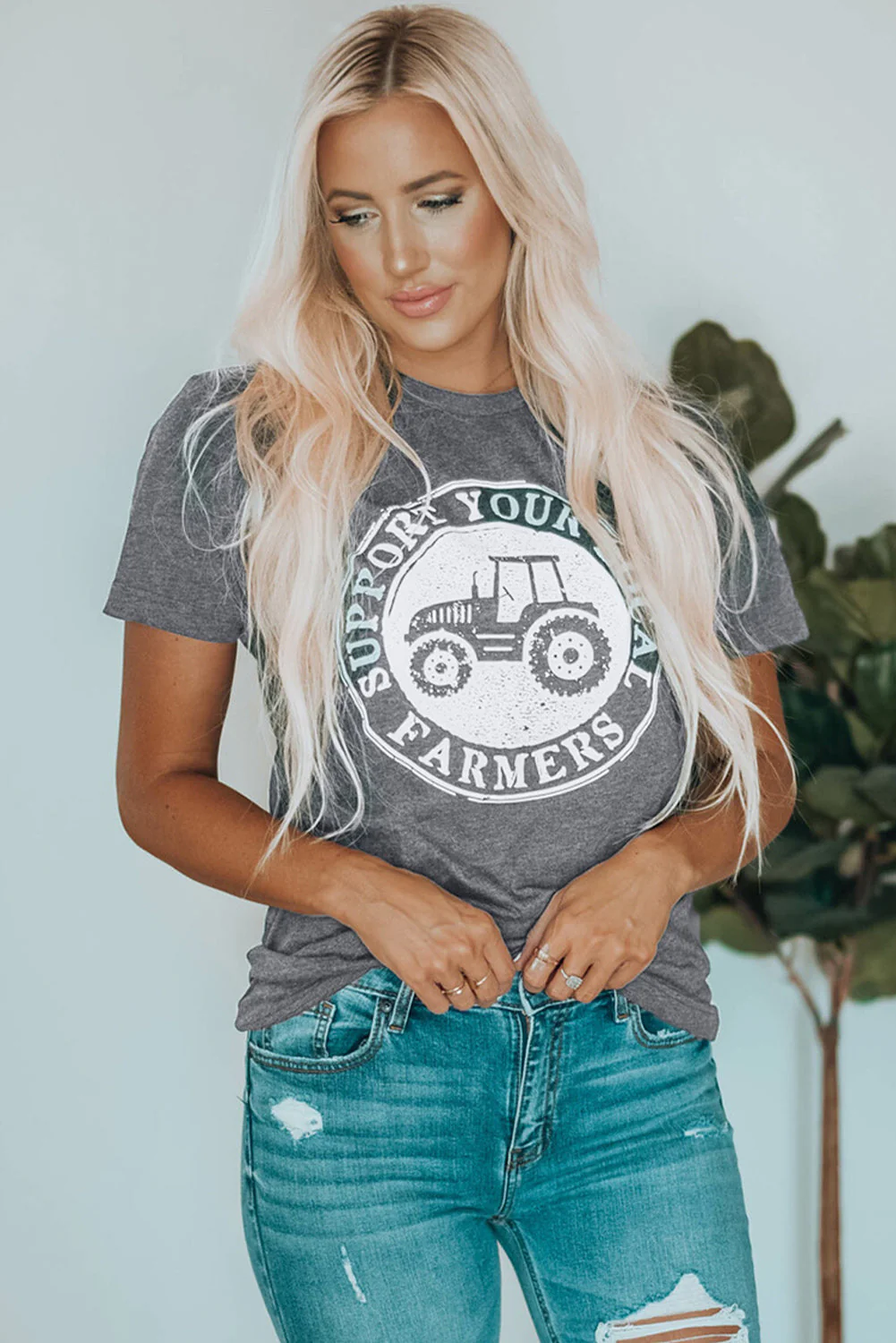 Threaded Pear SUPPORT YOUR LOCAL FARMERS Graphic Tee - Image 5