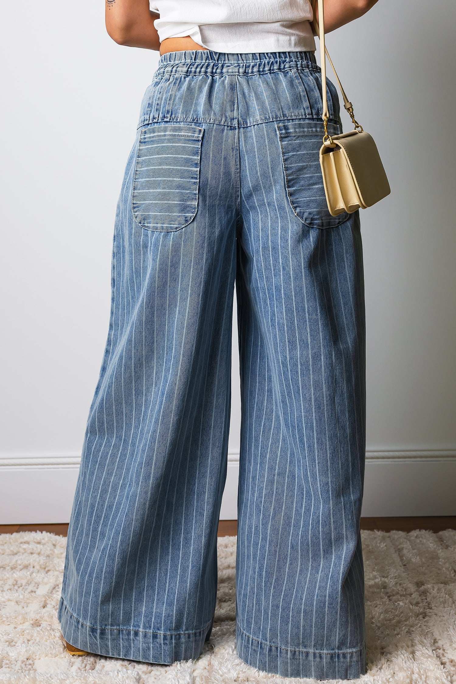 Threaded Pear Sutton Casual Wide Leg Jeans - Image 2