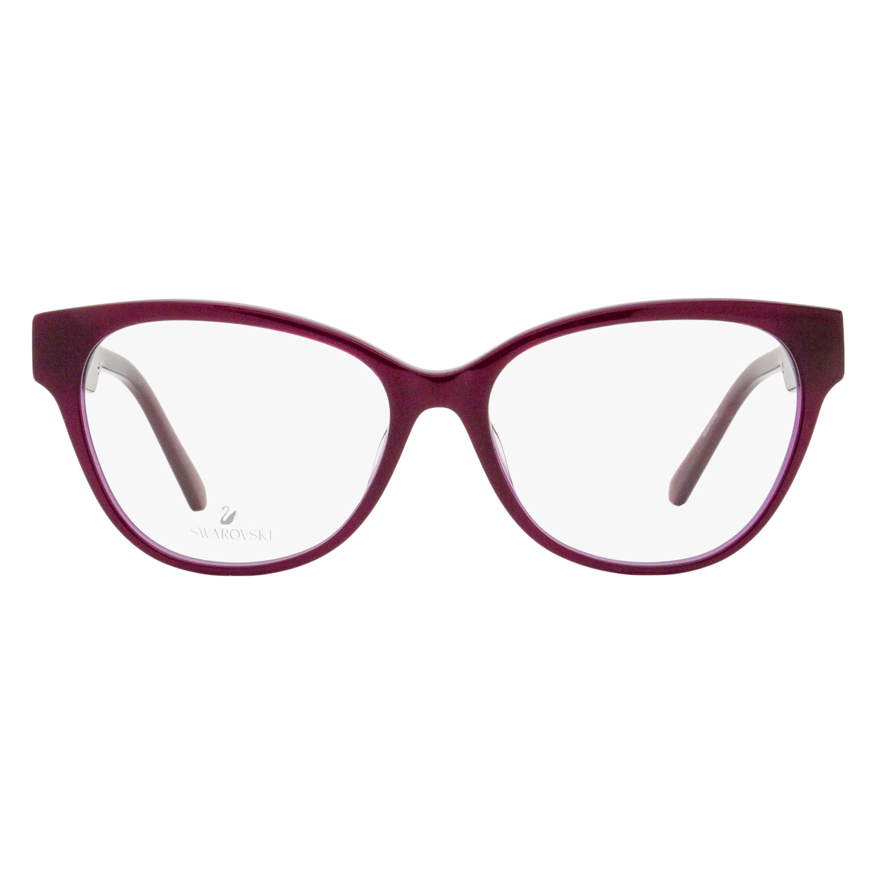 Swarovski Crystal Row Eyeglasses SK5392 052 Dark Havana 55mm - Image 4
