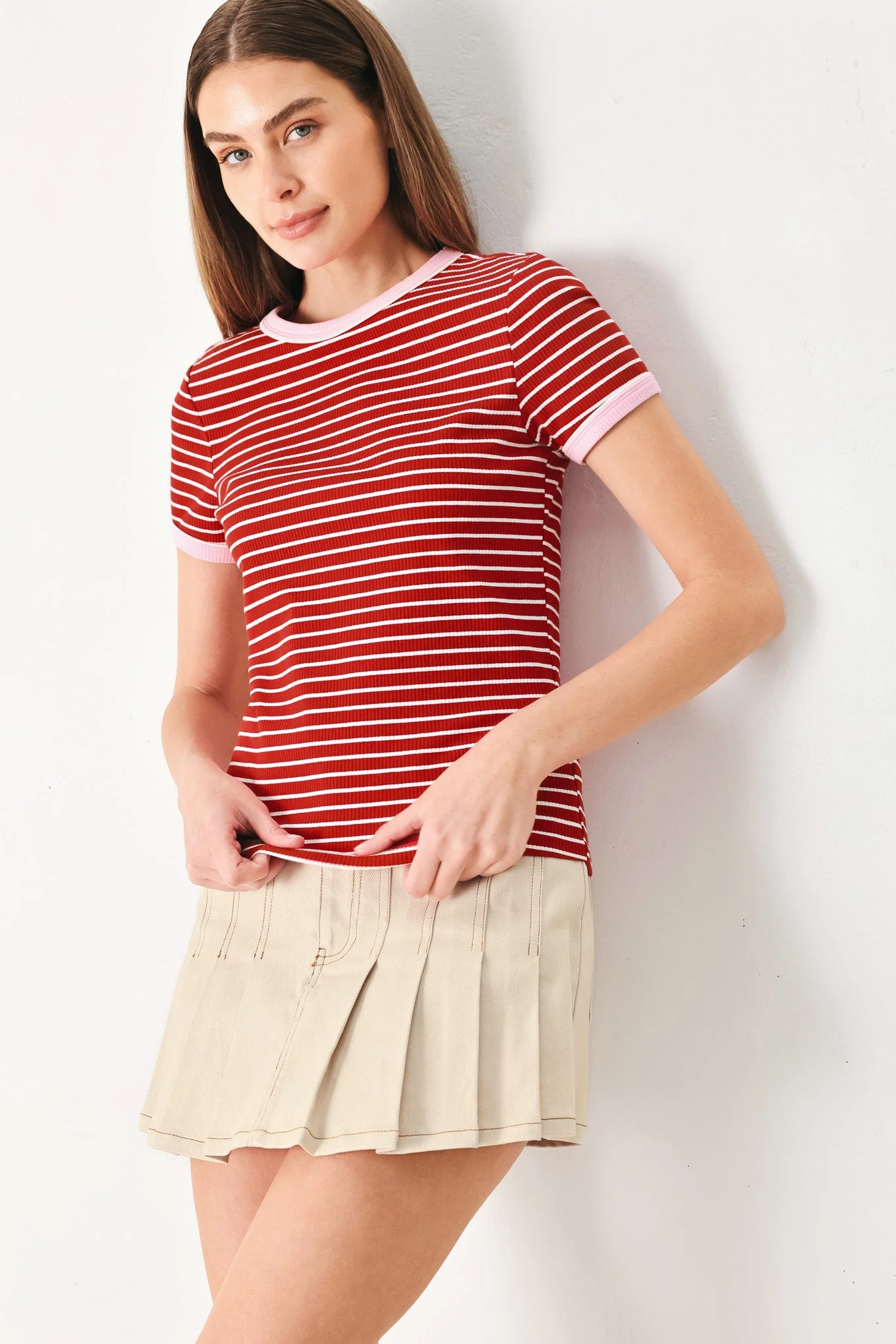 Sweet Daydream Strip Knit Top - Image 6