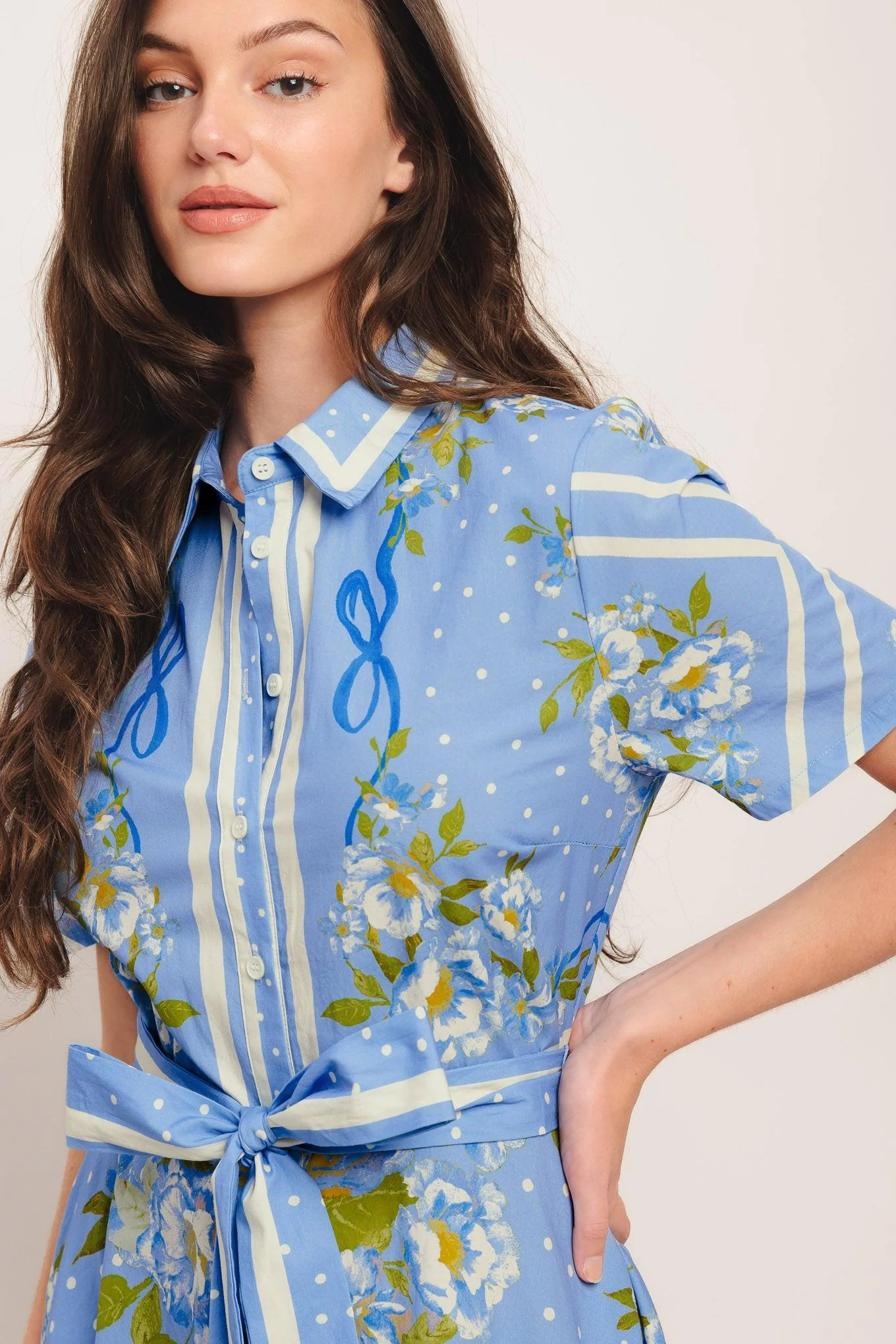 Sweet Sophisticate Woven Midi Dress - Image 4