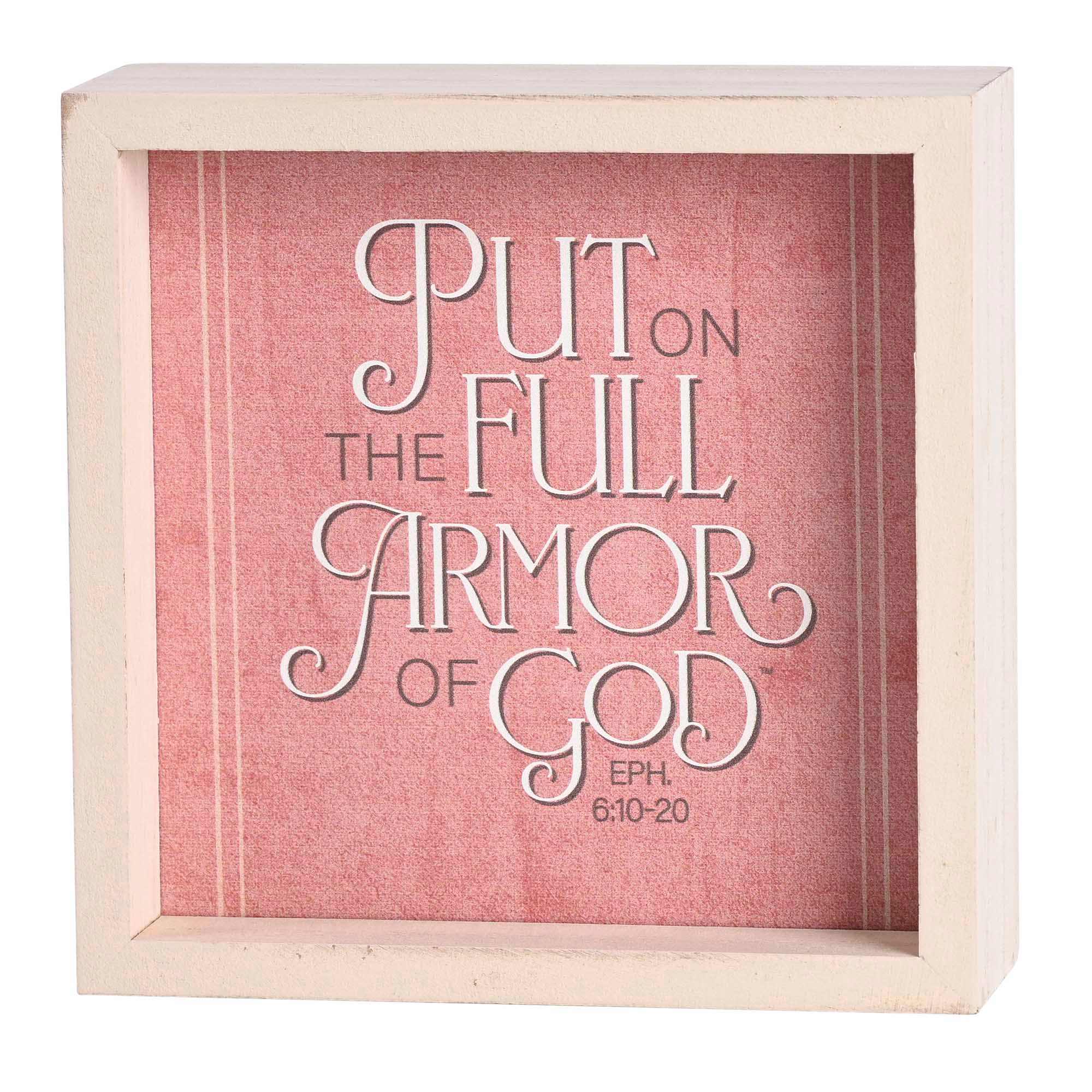 Tabletop 2 Sided Art Armor Of God 6x6 Dicksons Neutral Home Decor Multiple - Image 2