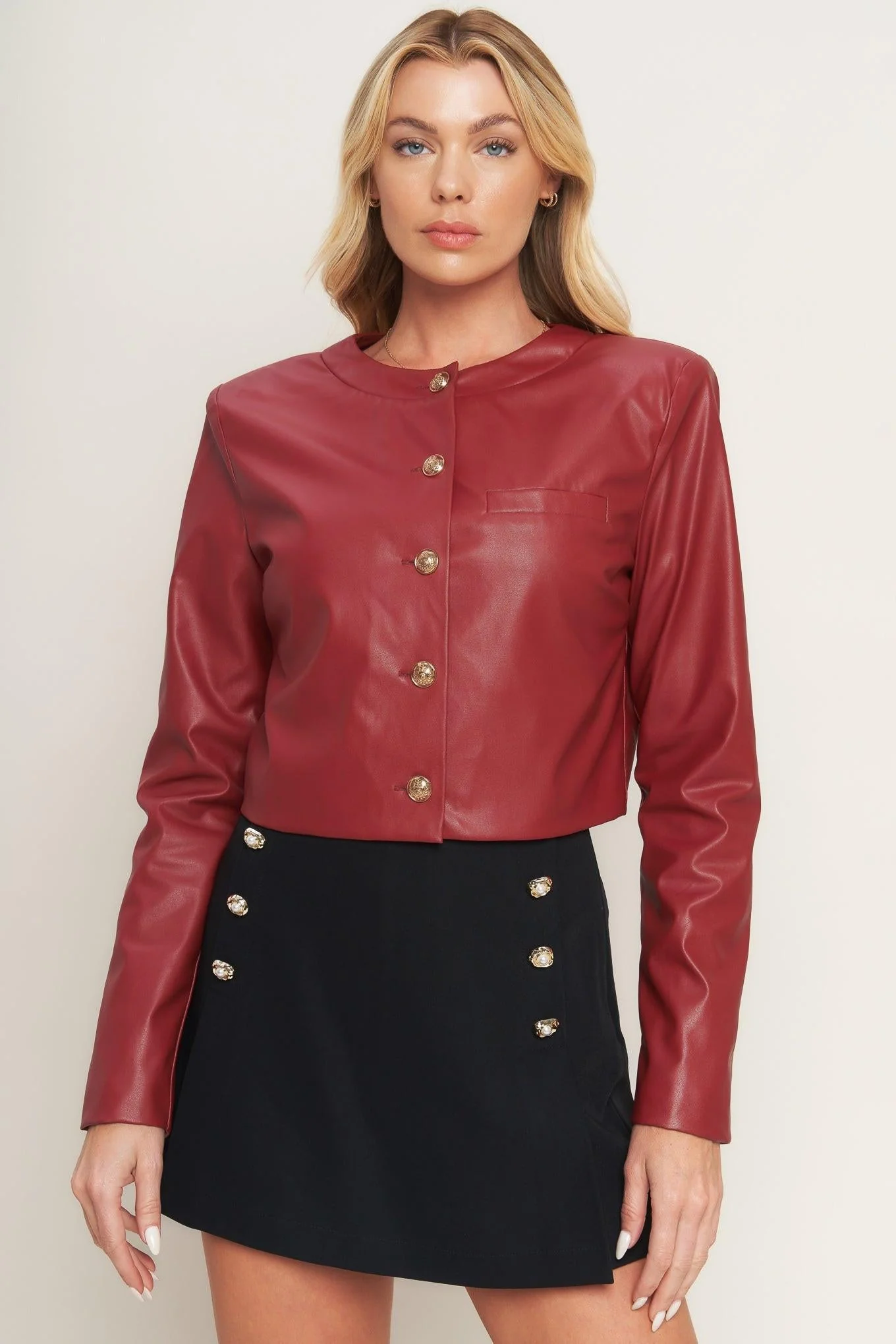 Tactical Grace Leather Jacket - Image 3
