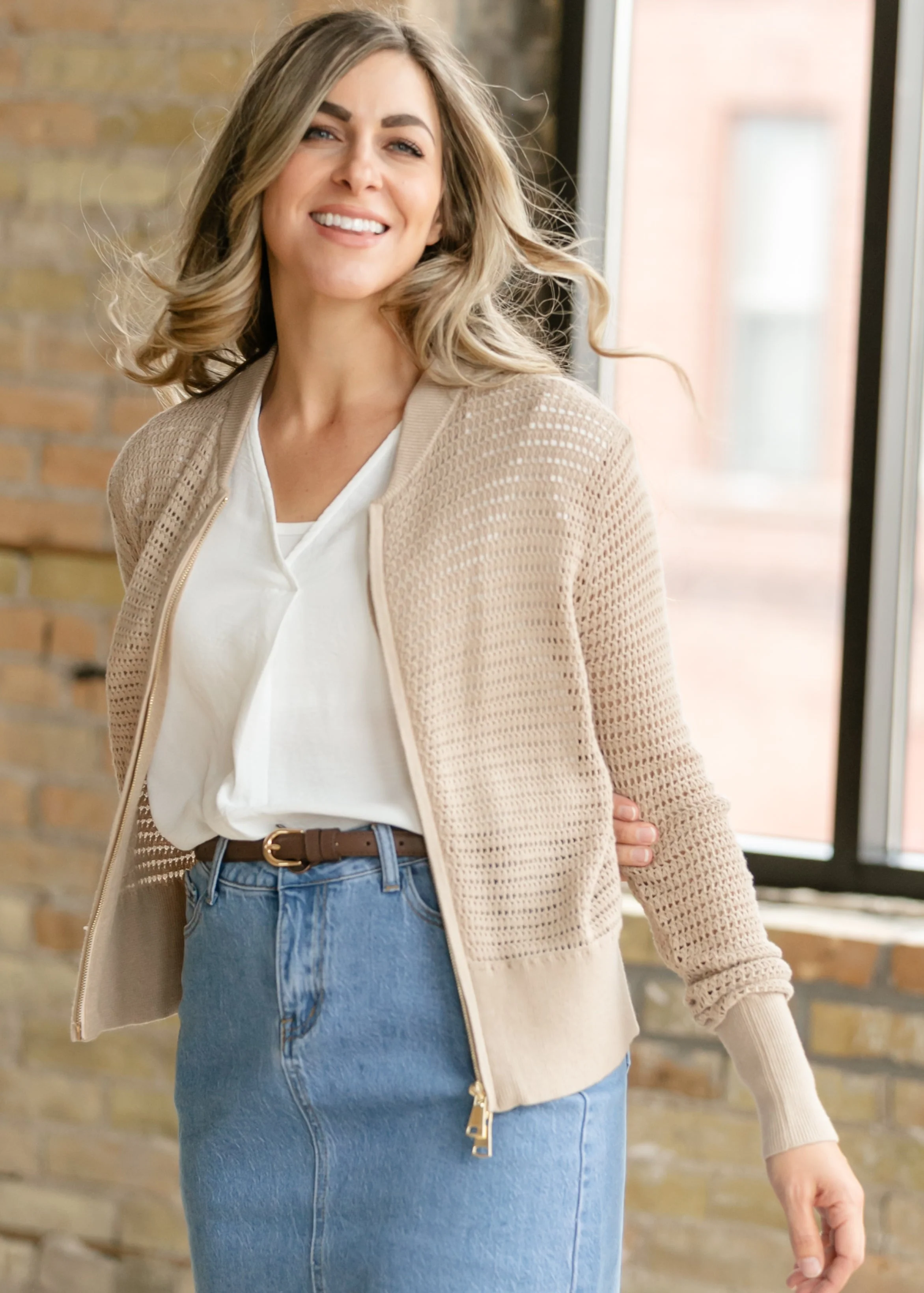 Tate Crochet Open Knit Cardigan - Image 17