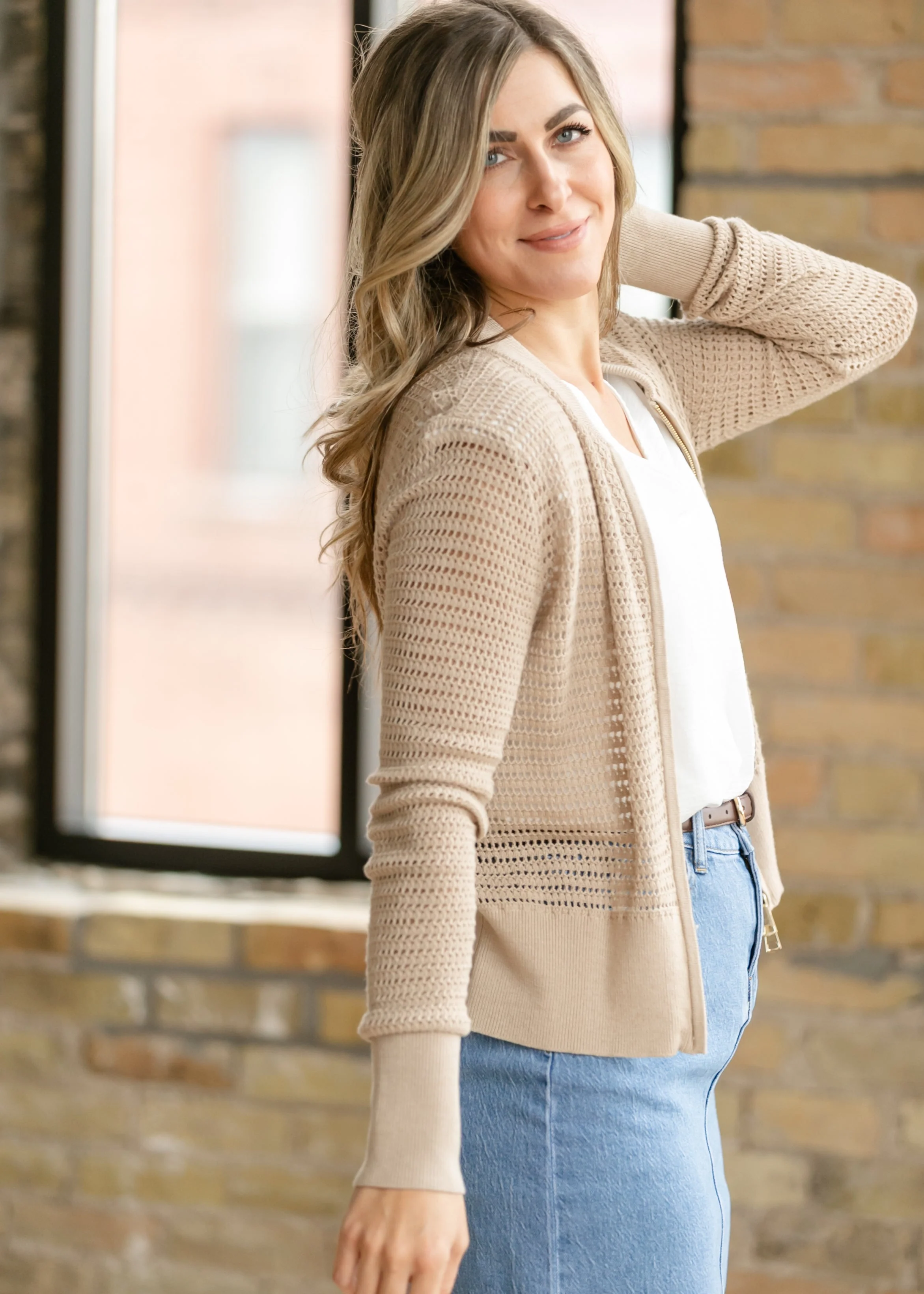 Tate Crochet Open Knit Cardigan - Image 21