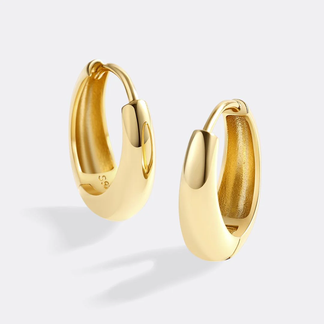 Mint & Lily Teardrop Huggie Hoop Earrings - Image 11