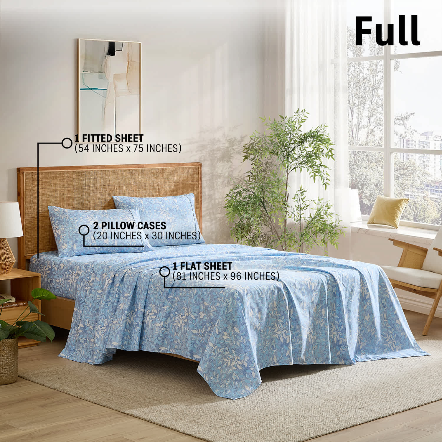 Thd Floral Multi-Piece Printed Patterned Floral Bed Sheets Set - Wrinkle Resistant & Ultra Soft - Fits Mattresses up to 15 Inches Deep - Image 33