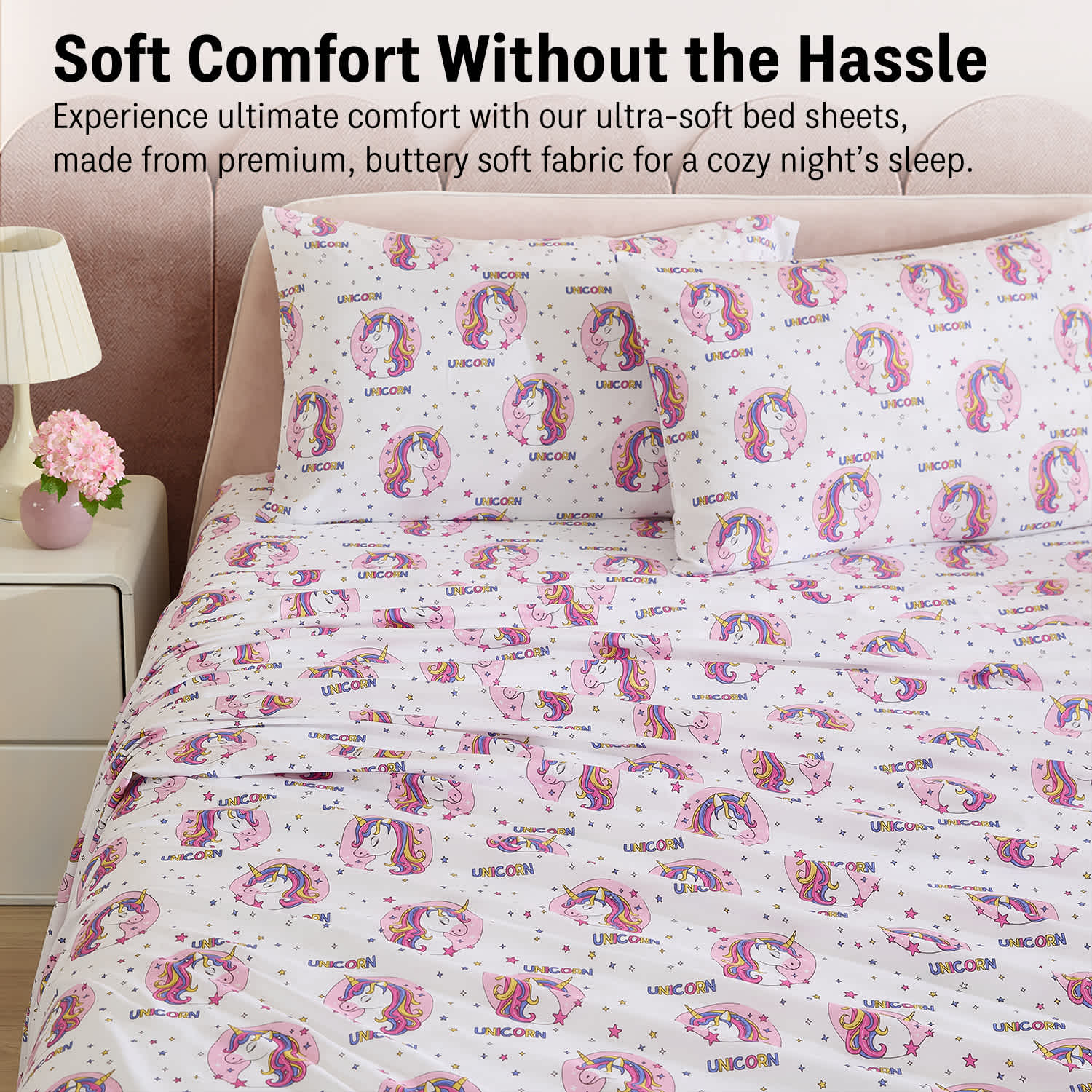 Thd Kids Printed Kids Bed Sheets - Multi Piece - Patterned Bed Sheet Set - Wrinkle Resistant & Ultra Soft - Fits Mattresses up to 15 Inches Deep - Image 12