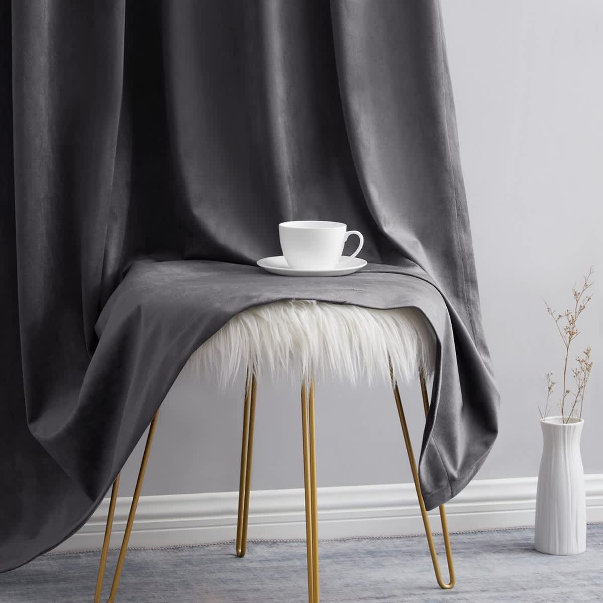 Thd Maria Velvet Back Tab Rod Pocket Window Treatment Curtain Panels - Set of 2 - Image 36