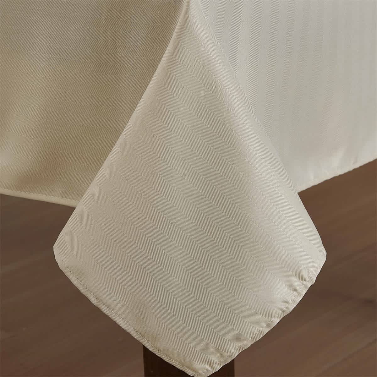 Thd Monie Geometric Lattice Fabric Tablecloth, Rectangle Table, Water, Wrinkle, & Stain Resistance - Image 4
