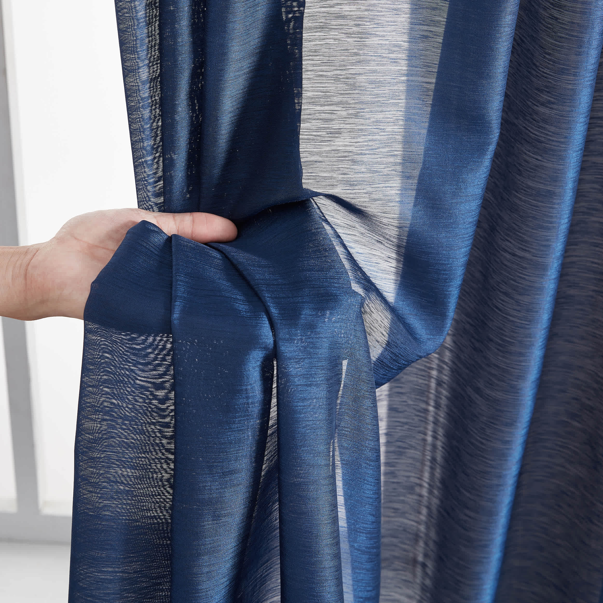Thd Scarlett Semi Sheer Pocket Top & Back Tab Lightweight Window Curtains Drapery Panels, 2 Panels - Image 37