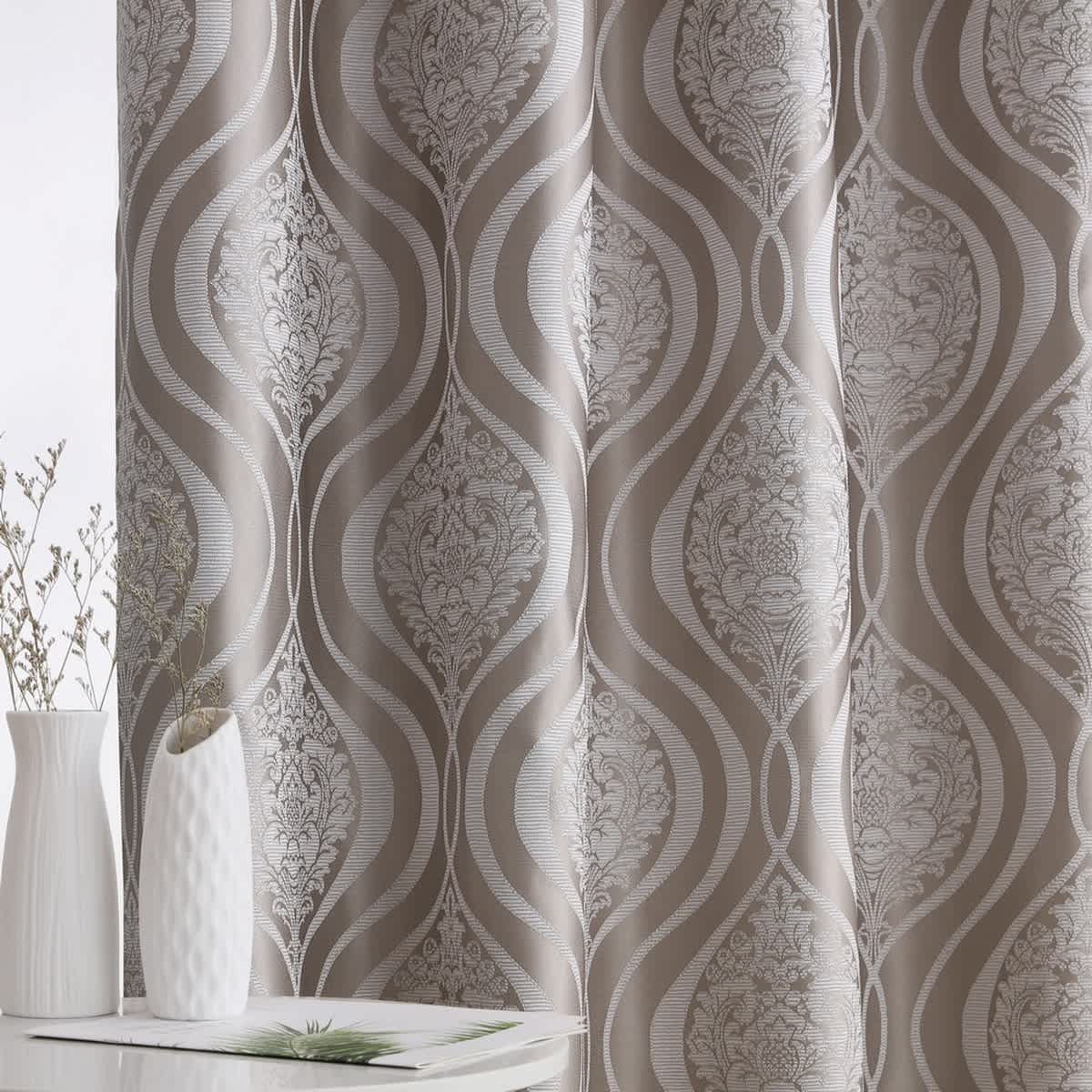 Thd Sophia 100% Complete Blackout Privacy Energy Efficient Grommet Window Treatment Curtains - Pair - Image 3