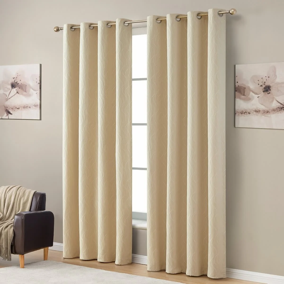 Thd Spring 100% Blackout Thermal Energy Efficient Window Curtain Grommet Panels - Set of 2 - Image 23
