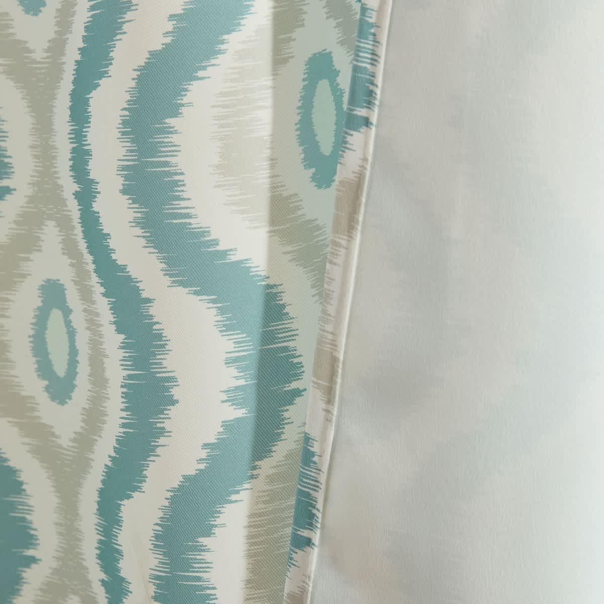 Thd Tanny Ogee Ikatt Damask Patterned Window Grommet Curtains Bedroom - Light Blocking Darkening Window Panels, Set of 2 - Image 32