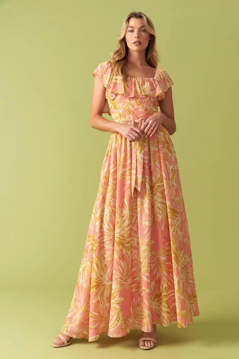 The Art of Balance Woven Midi Dress - Image 5
