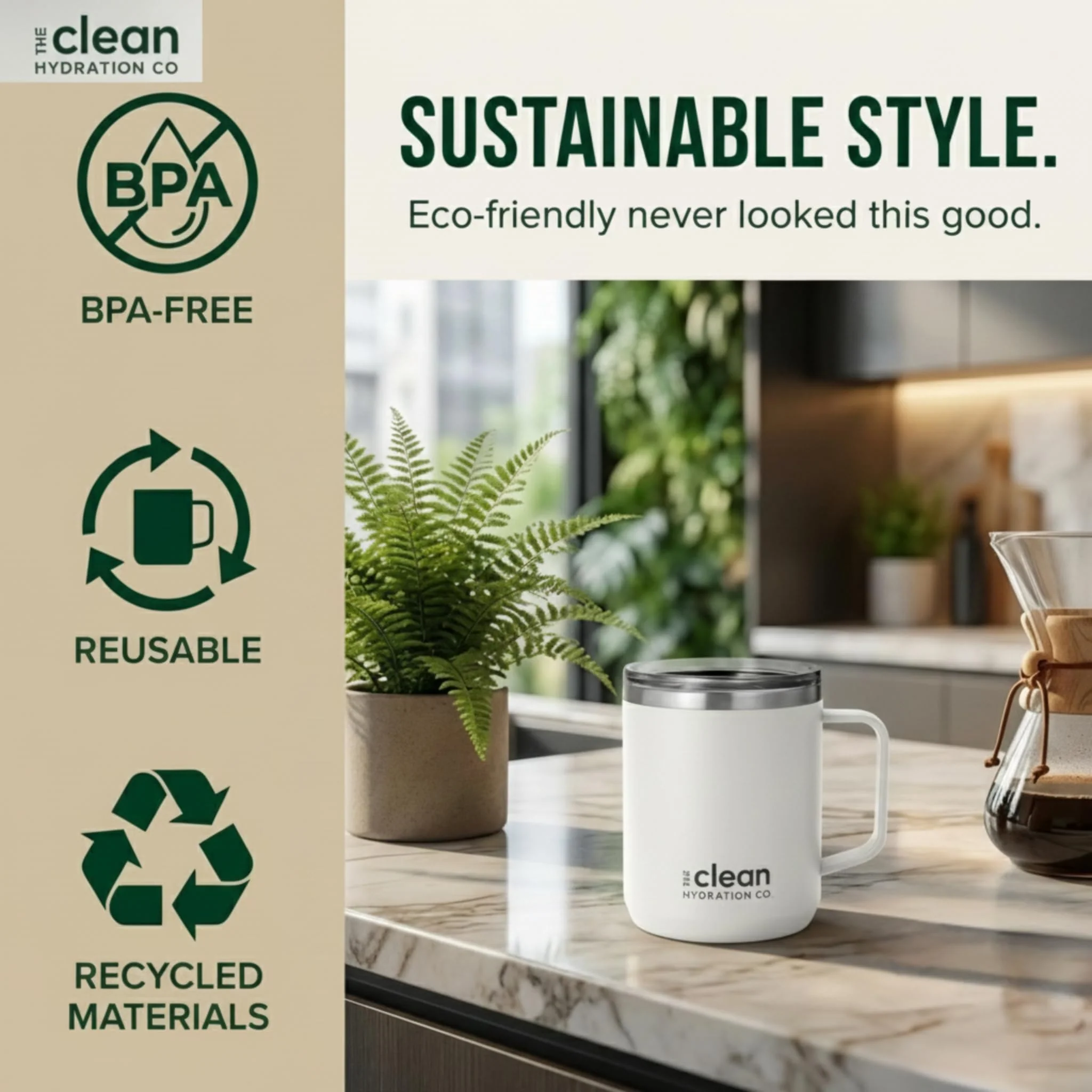 The Clean Hydration Co. Insulated Travel Mug - Image 14