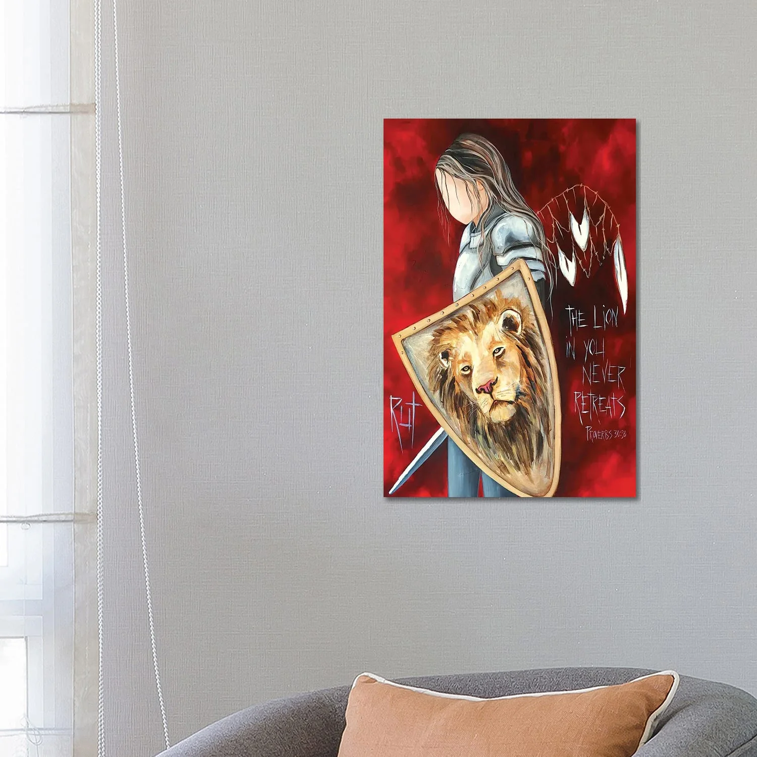 The Lion In You by Ruth's Angels - Canvas Gallery Wrap