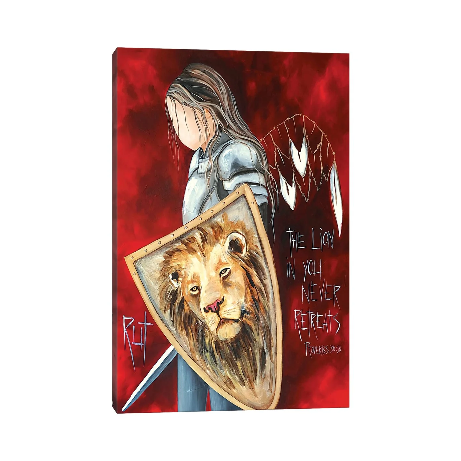 The Lion In You by Ruth's Angels - Canvas Gallery Wrap - Image 3