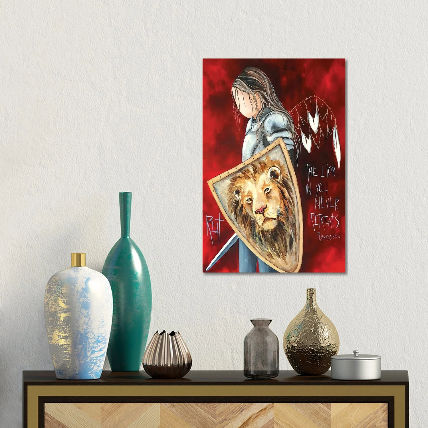 The Lion In You by Ruth's Angels - Canvas Gallery Wrap - Image 4