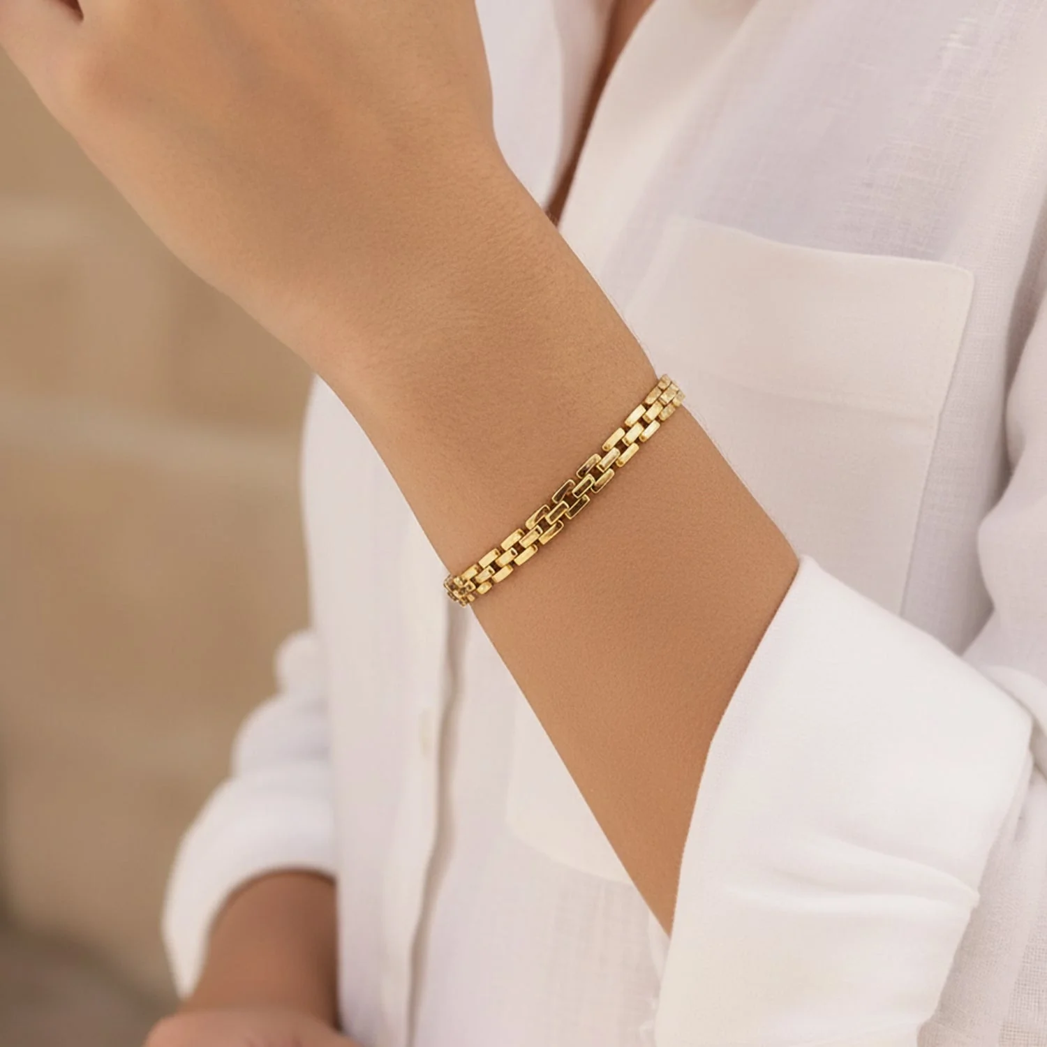 Mint & Lily Timepiece Link Chain Bracelet - Image 16