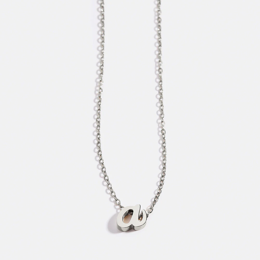Mint & Lily Tiny Script Initial Necklace - Image 112