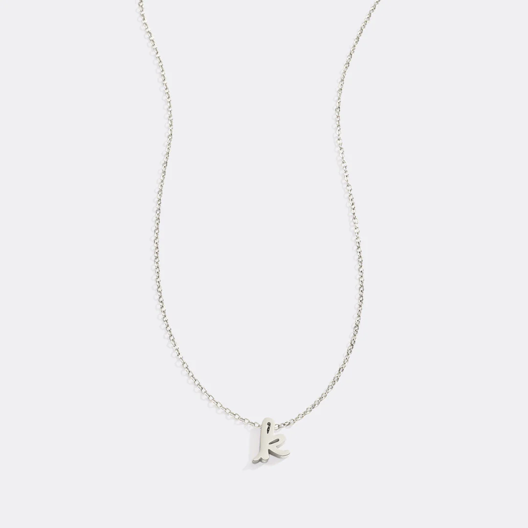 Mint & Lily Tiny Script Initial Necklace - Image 20