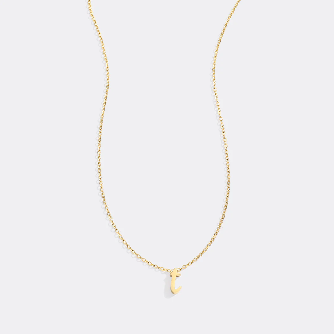 Mint & Lily Tiny Script Initial Necklace - Image 58