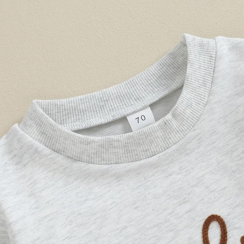 Toddler Baby Boy Long Sleeve Crewneck Letters Big Lil Bro Pullover Top or Romper Brother Matching - Image 10