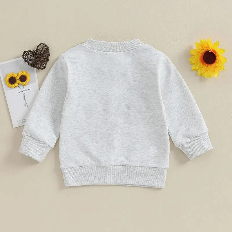 Toddler Baby Boy Long Sleeve Crewneck Letters Big Lil Bro Pullover Top or Romper Brother Matching - Image 4