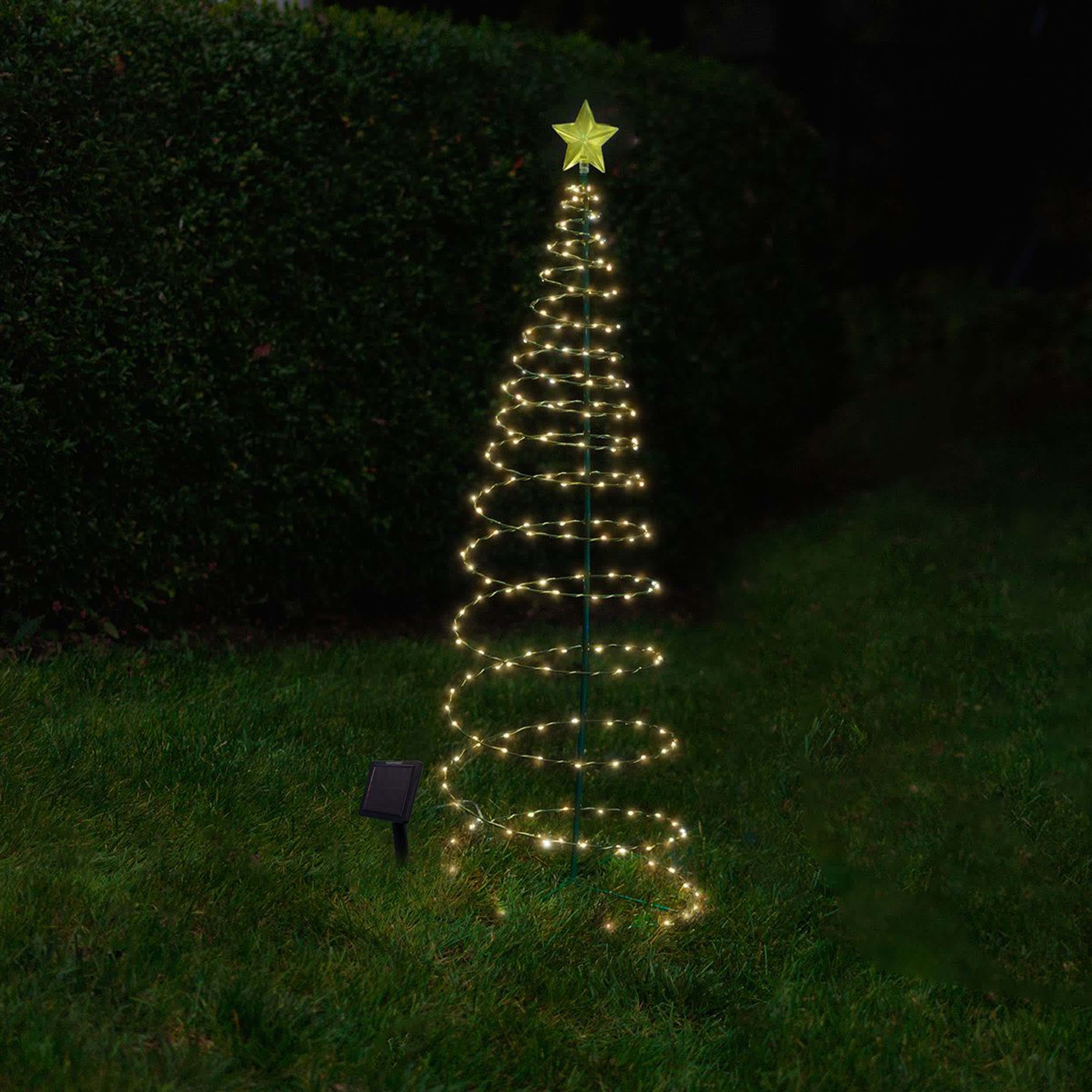 Touch Of ECO 4 ft. Merrylite Solar Warm White LED Pre-Lit Outdoor Christmas Tree - Image 3