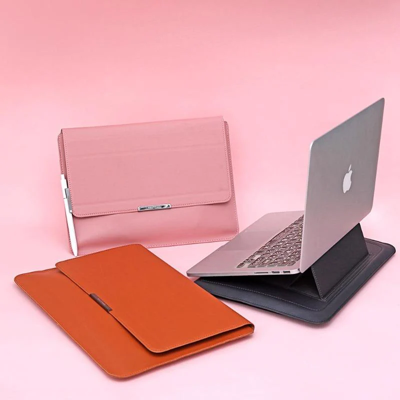 Transformable Vegan Leather Laptop Bag Set (Laptop Stand) by Multitasky - Image 7