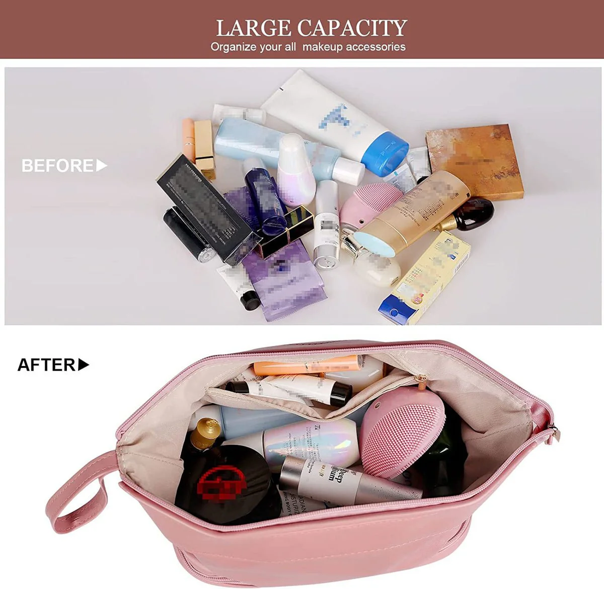 Travel Toiletry and Makeup Bag – Compact Organizer for Women - Image 4