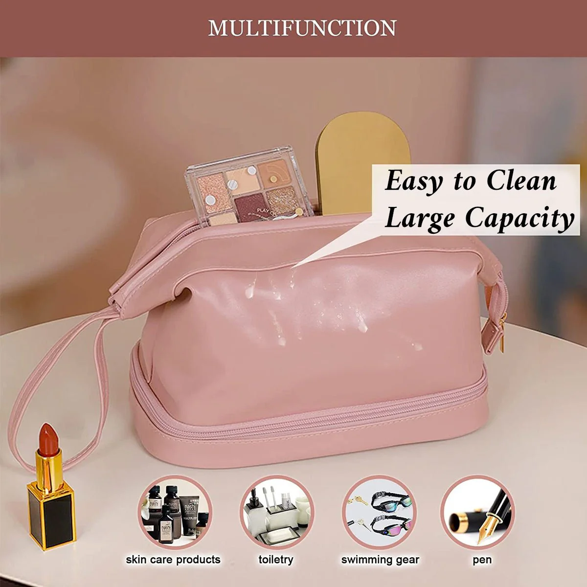 Travel Toiletry and Makeup Bag – Compact Organizer for Women - Image 6