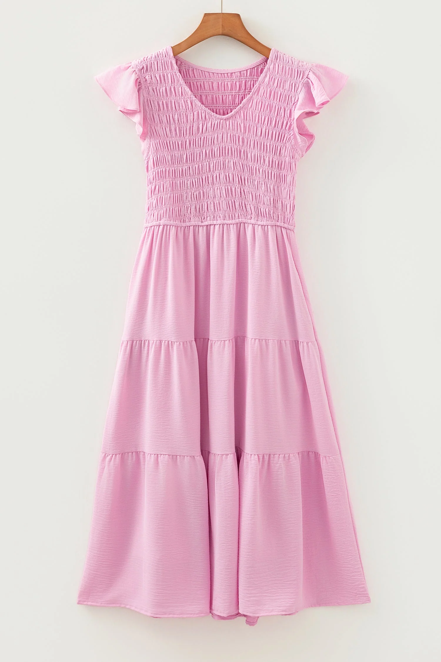 Threaded Pear Treasure Flare Tiered Midi Dress - Image 7