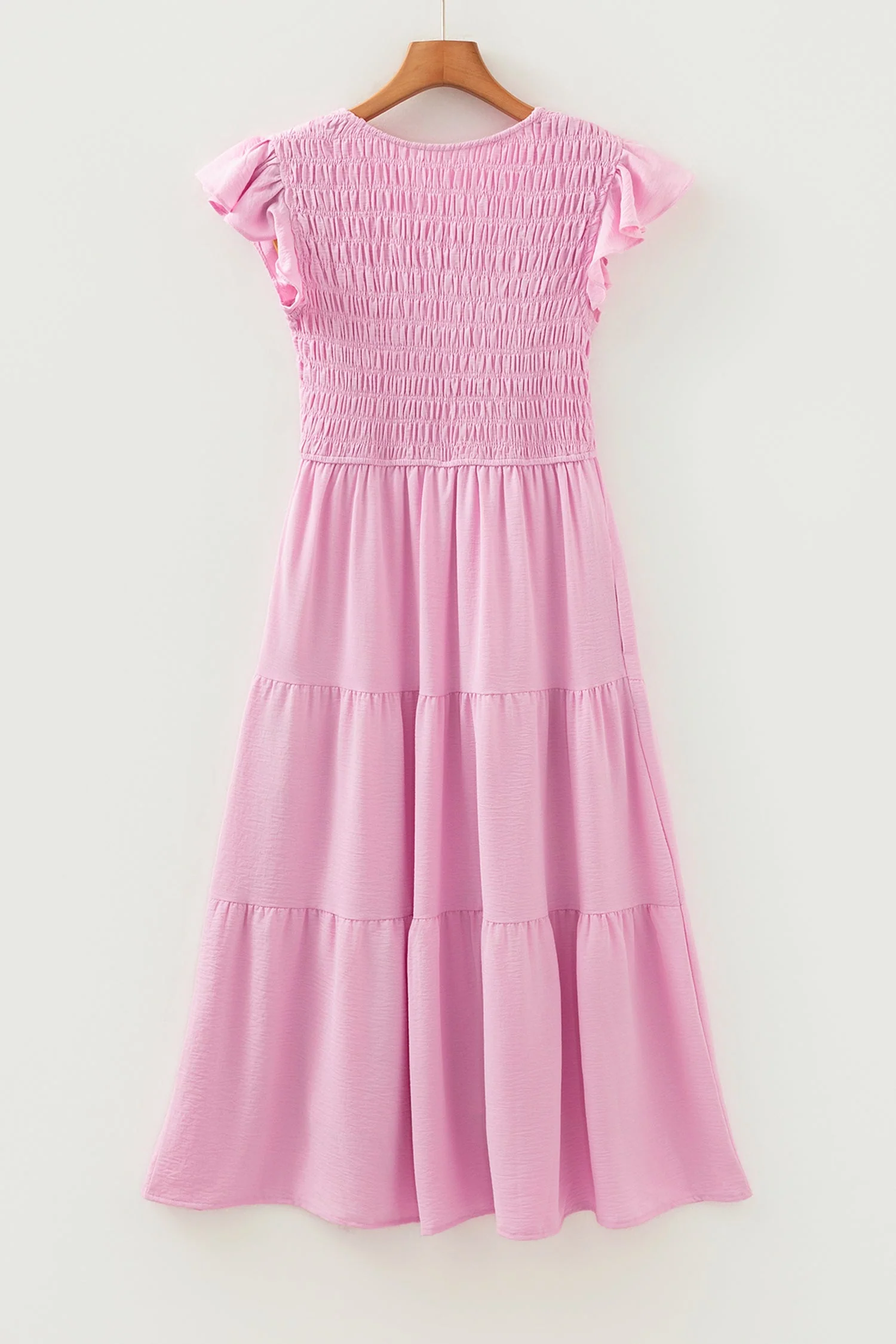 Threaded Pear Treasure Flare Tiered Midi Dress - Image 8