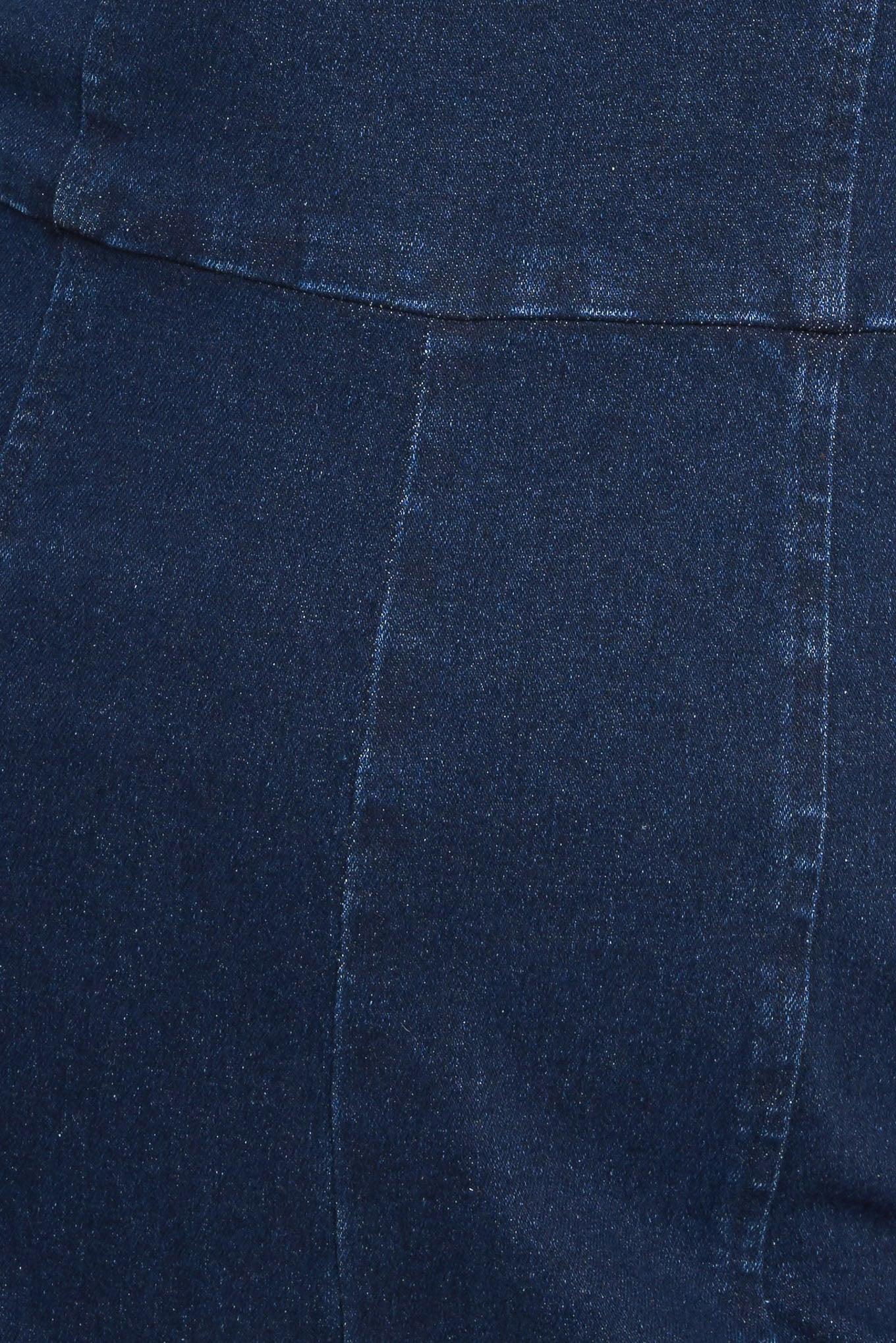 Trendsetting Medium Indigo Denim Jumpsuit - Image 8