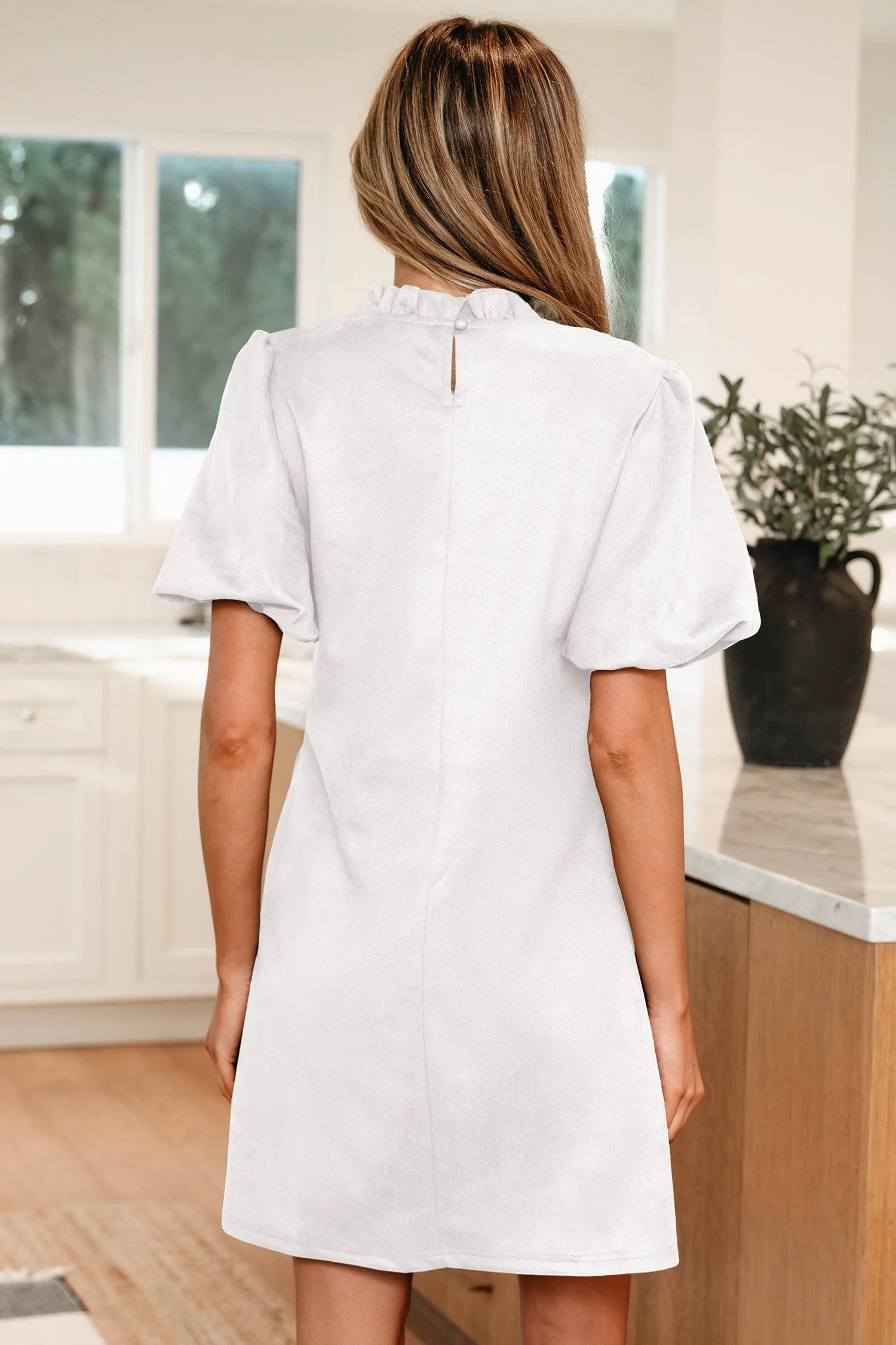 Threaded Pear Trinity Sleeve Shift Mini Dress - Image 2
