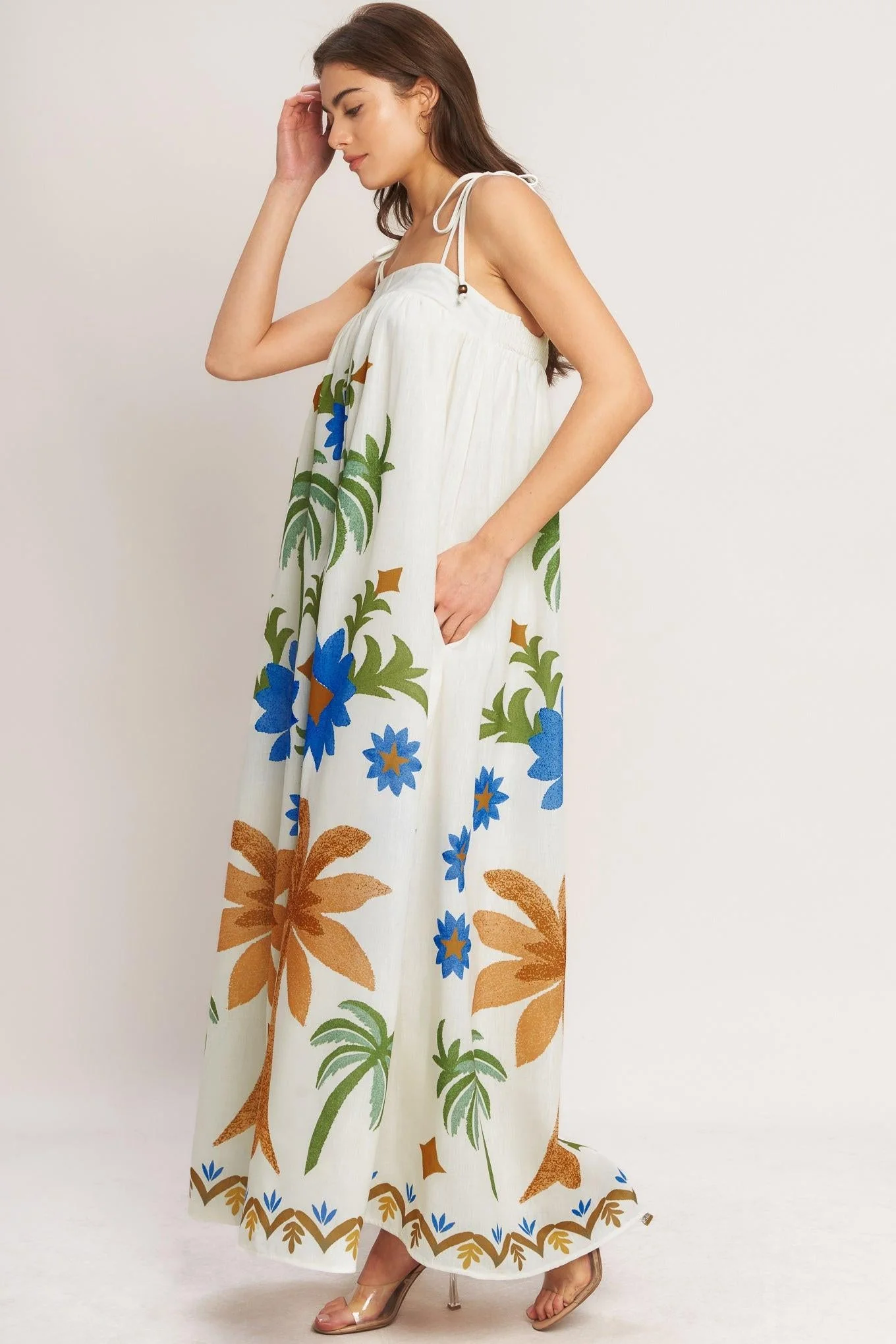 Tropic Arte Flow Woven Maxi Dress - Image 4