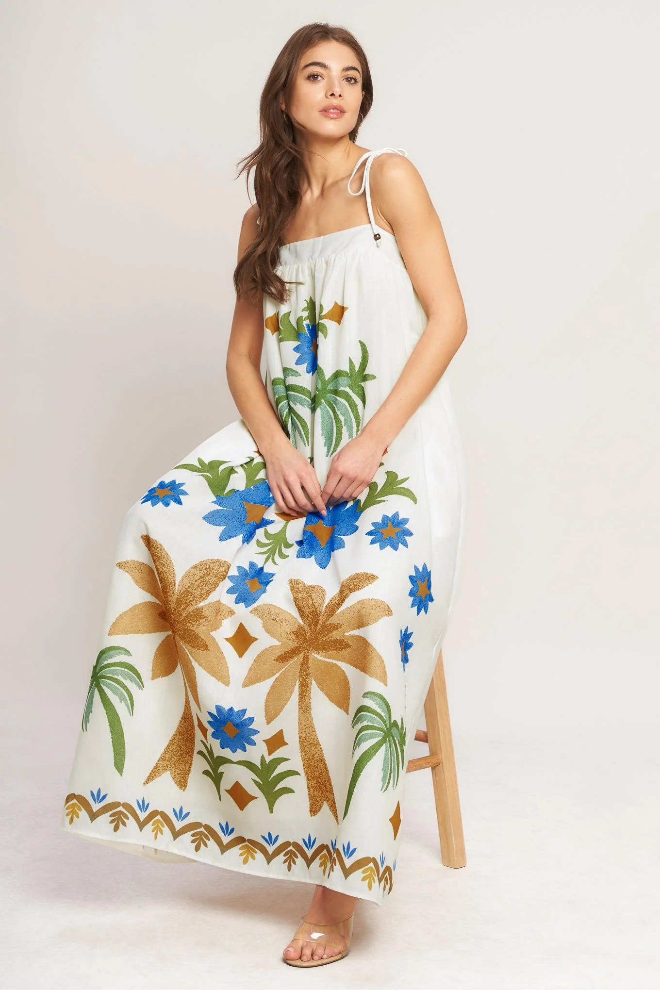 Tropic Arte Flow Woven Maxi Dress - Image 5
