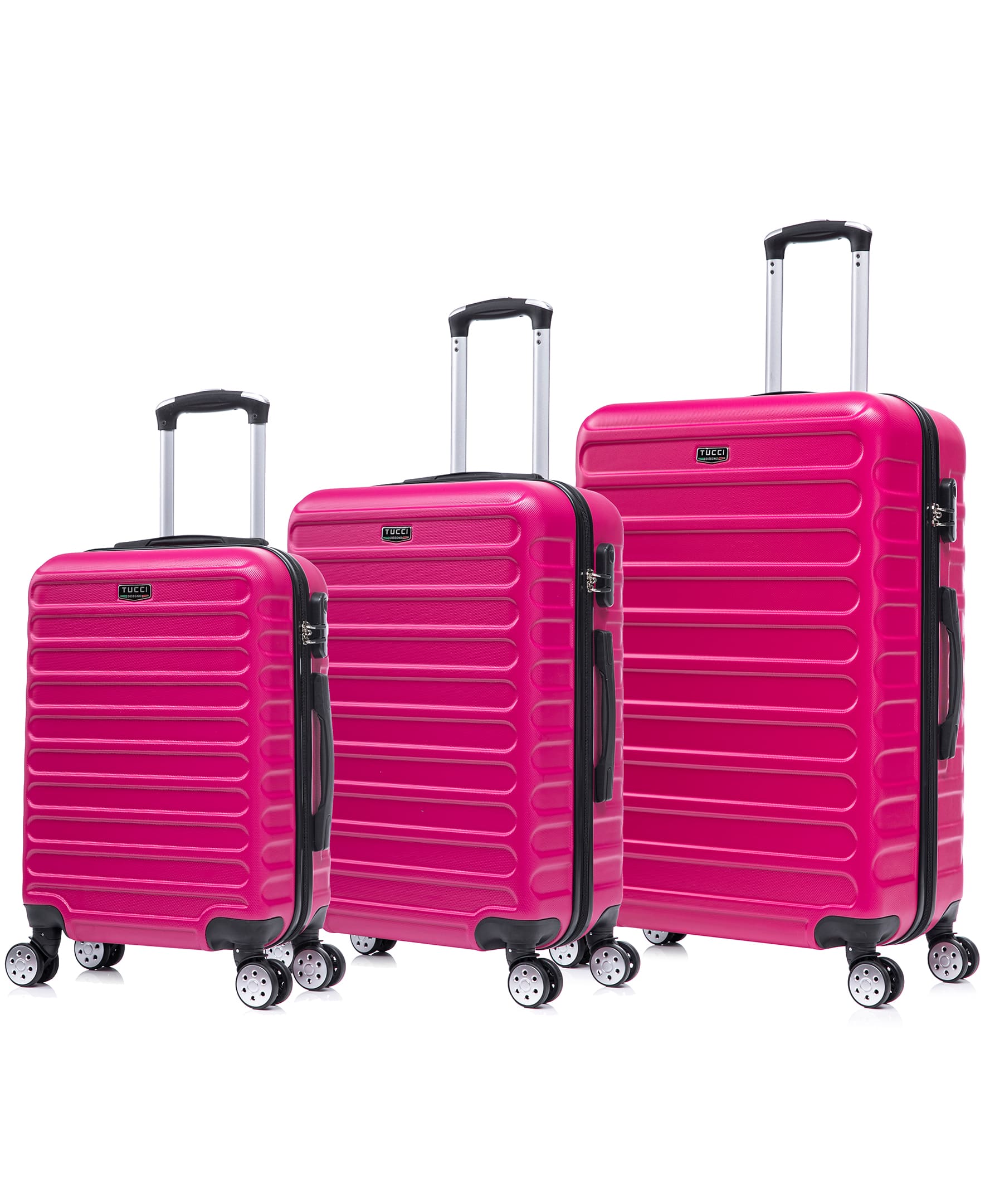 Tucci Italy Carravia 3pc Hardside Luggage Set - Image 3