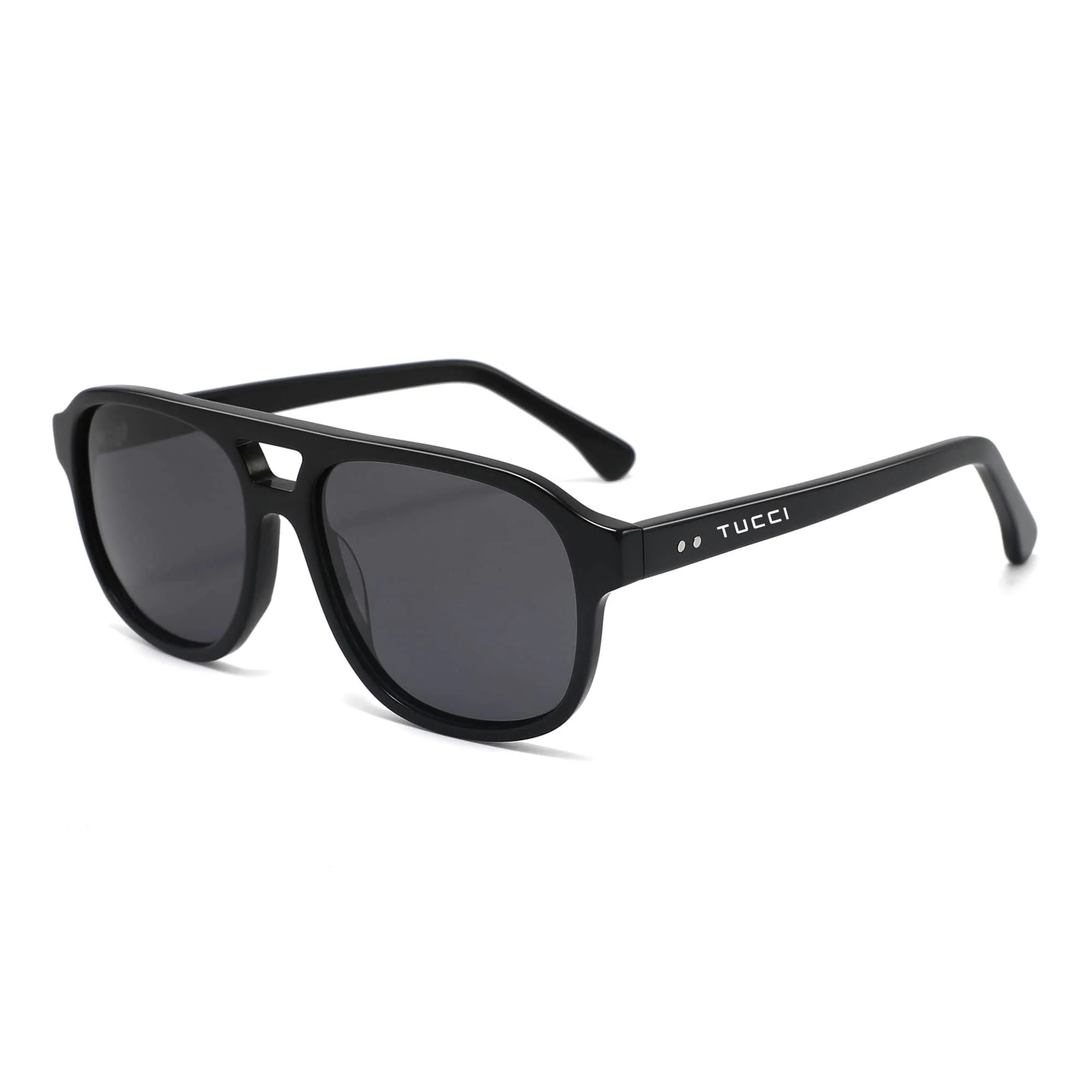 TUCCI Italy Dark Polarized UV400 Sunglasses Premium Modern Eyewear - Image 4