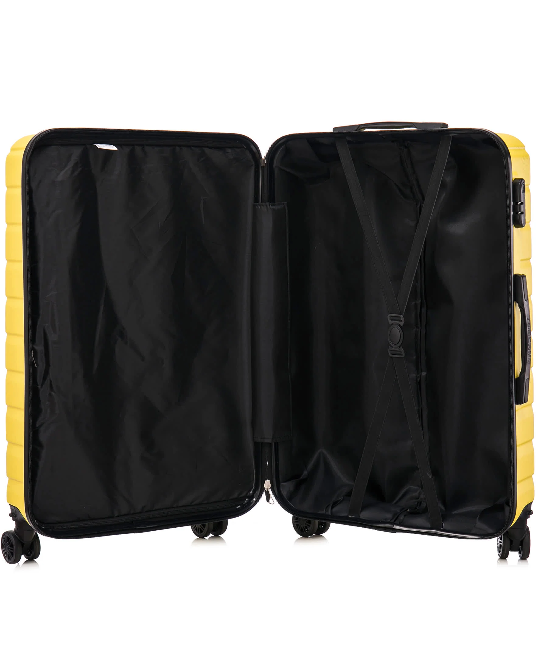 TUCCI Italy Marvello 3PC Hardside Luggage Set (20" 24" 28") - Yellow - Image 8