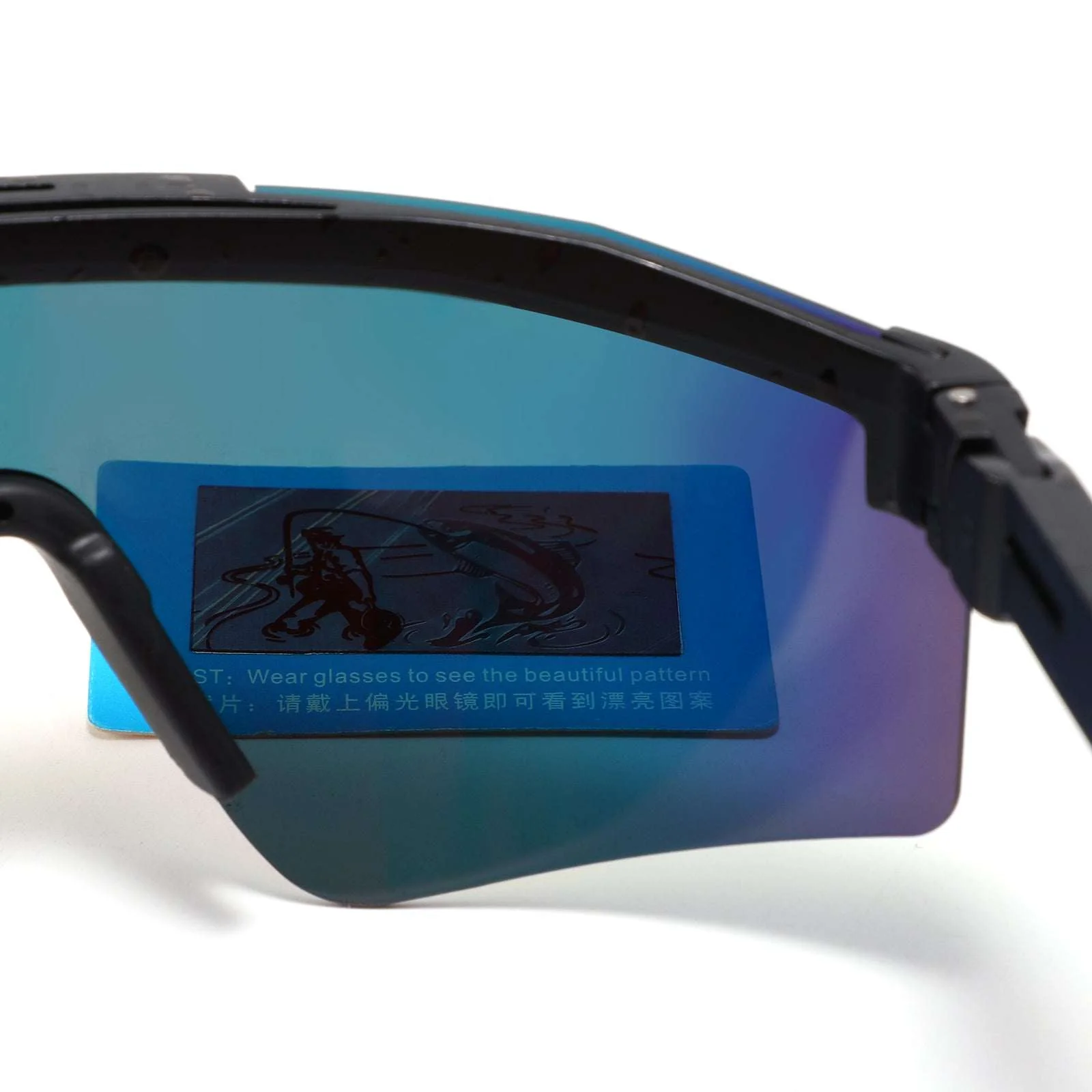 TUCCI Italy Oversize Polarized UV400 Red Lens Sports Sunglasses - Image 14