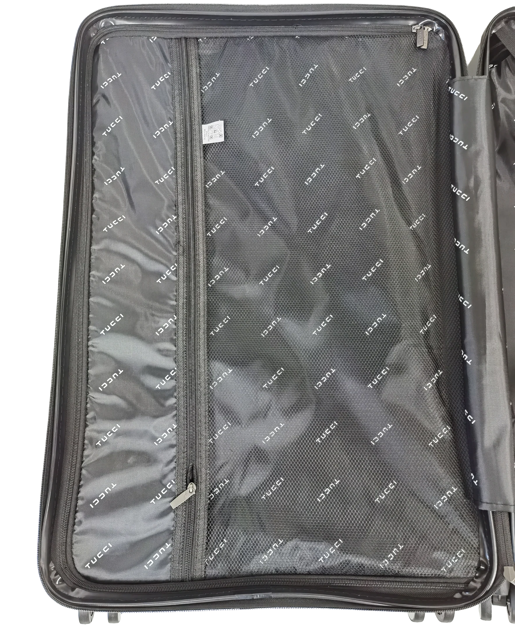 TUCCI Italy STORTO 3PC Hardside Luggage Set (20" 24" 28") - Black - Image 10