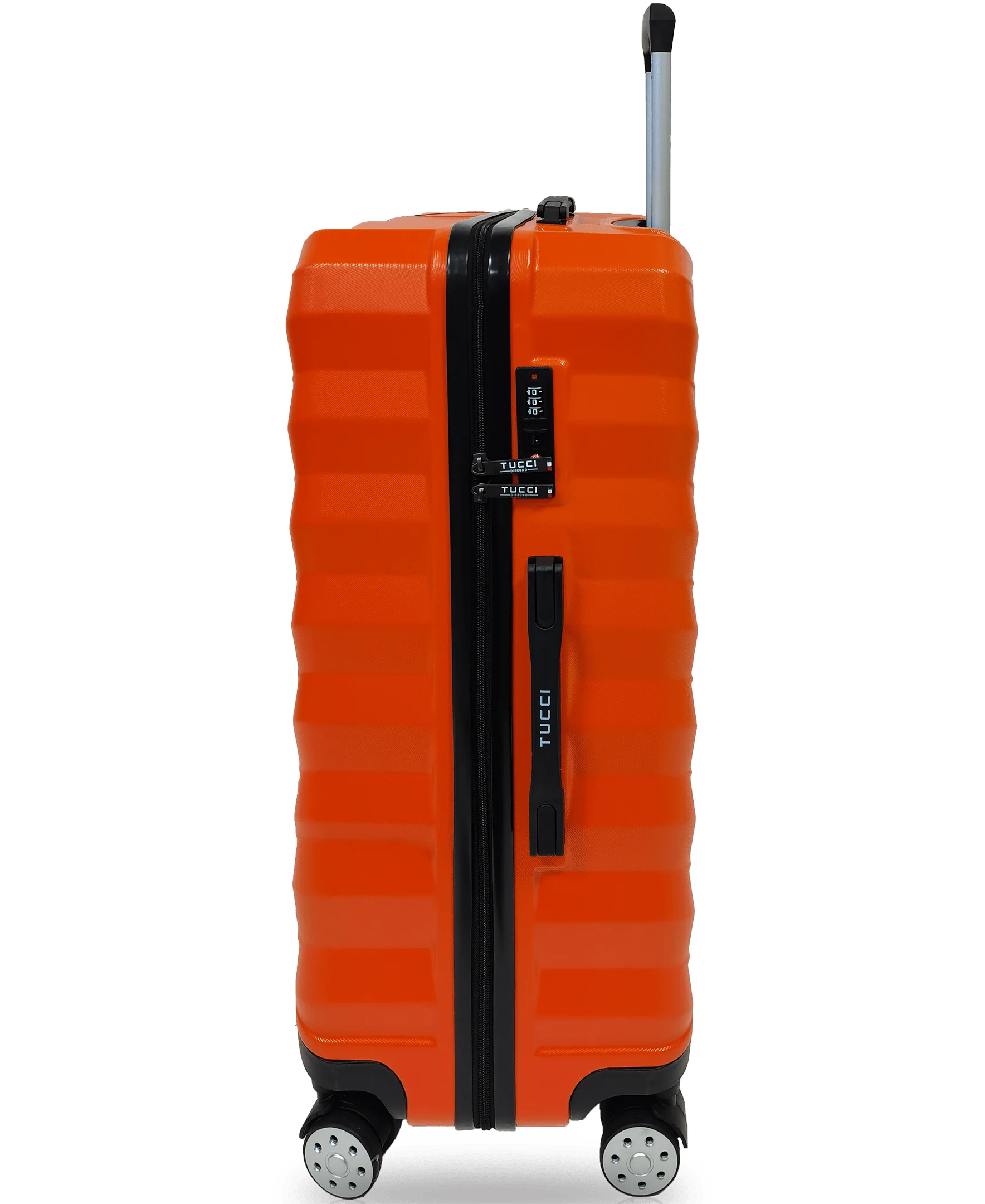 TUCCI Italy STORTO 3PC Hardside Luggage Set (20" 24" 28") - Orange - Image 4