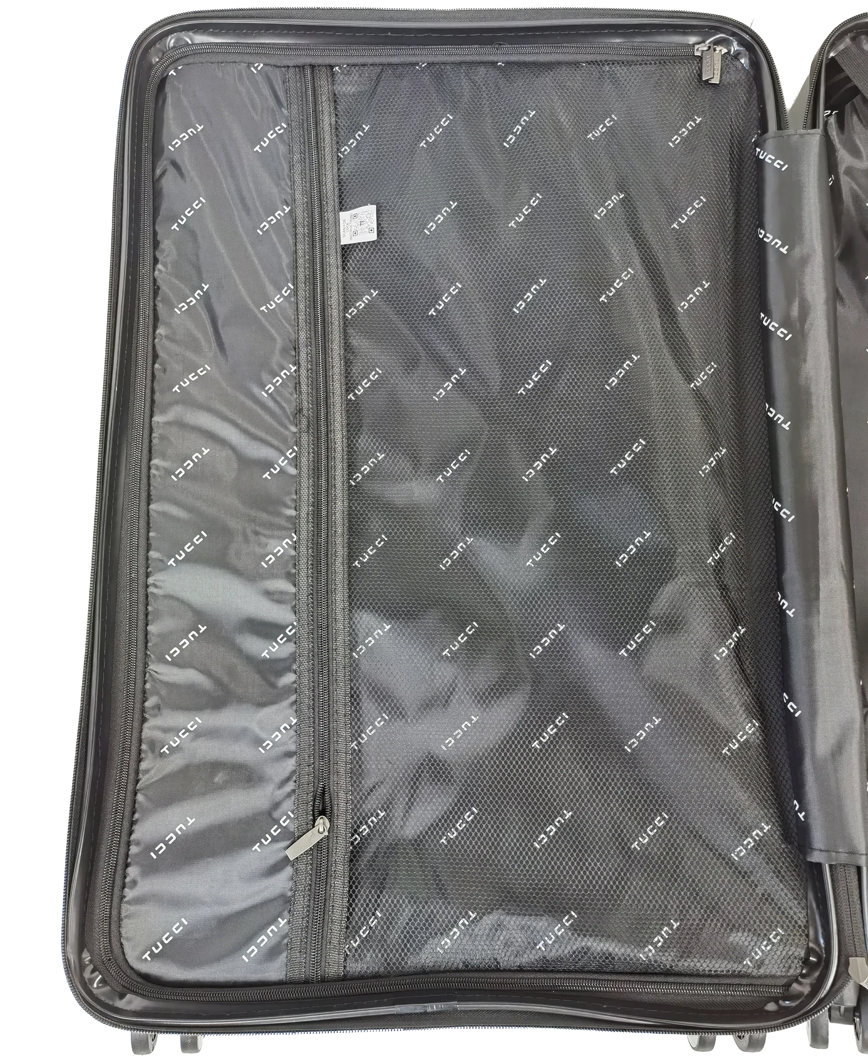TUCCI Italy STORTO 3PC Hardside Luggage Set (20" 24" 28") - Silver - Image 6